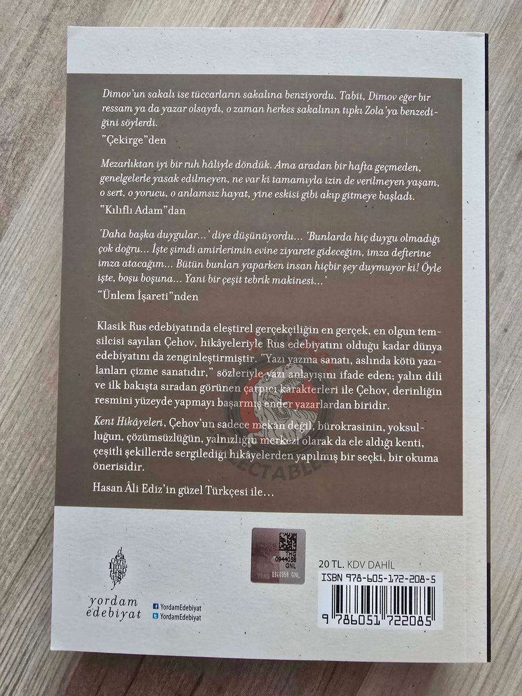 Anton Chekhov – Selected Stories: Tales of City Life 2017 Turkish Book Turkey