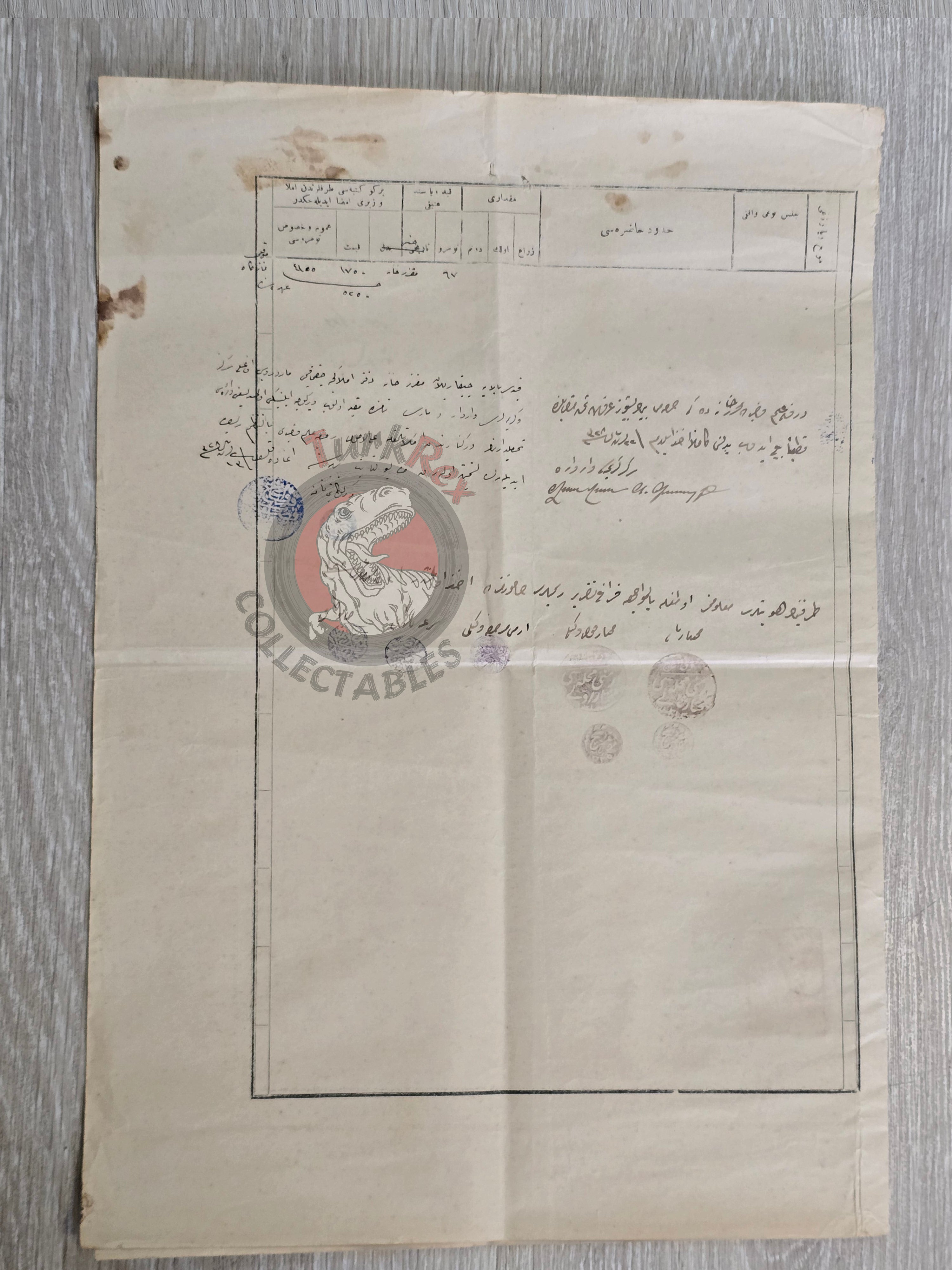 Ottoman 1912 Land Deed House in Manisa Kırkağaç Armenian Quarter Title Deed Armenia