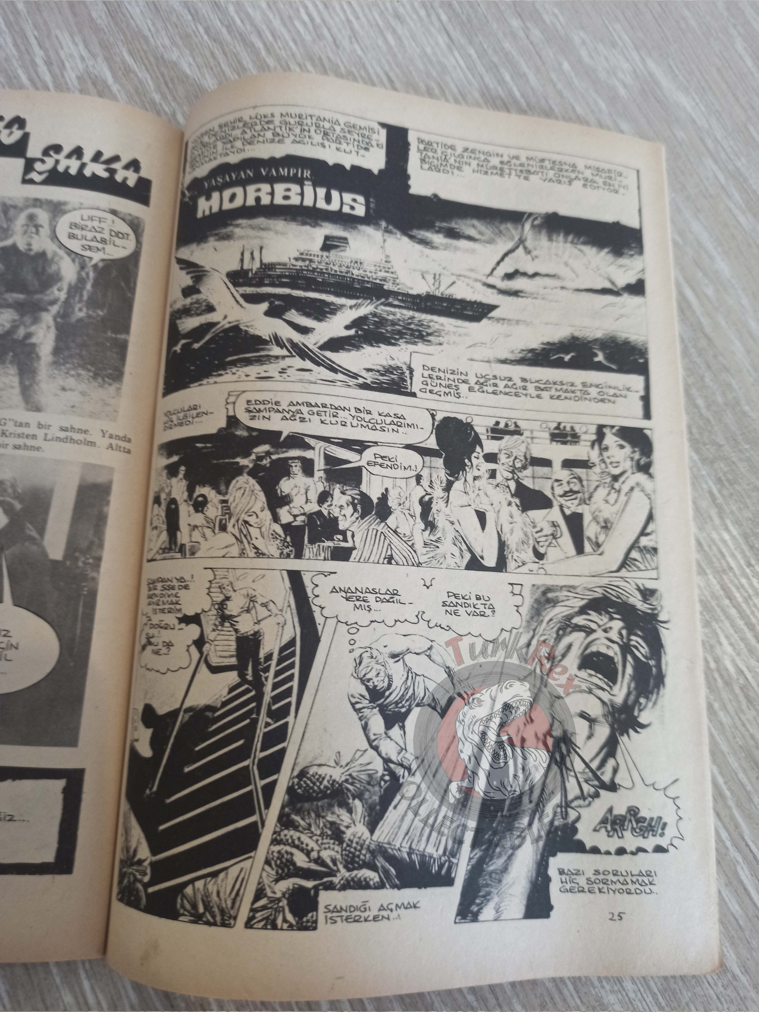 Vampirella #11 1976 Turkish Comic Turkey Warren Publishing cover #37 #19 Morbius