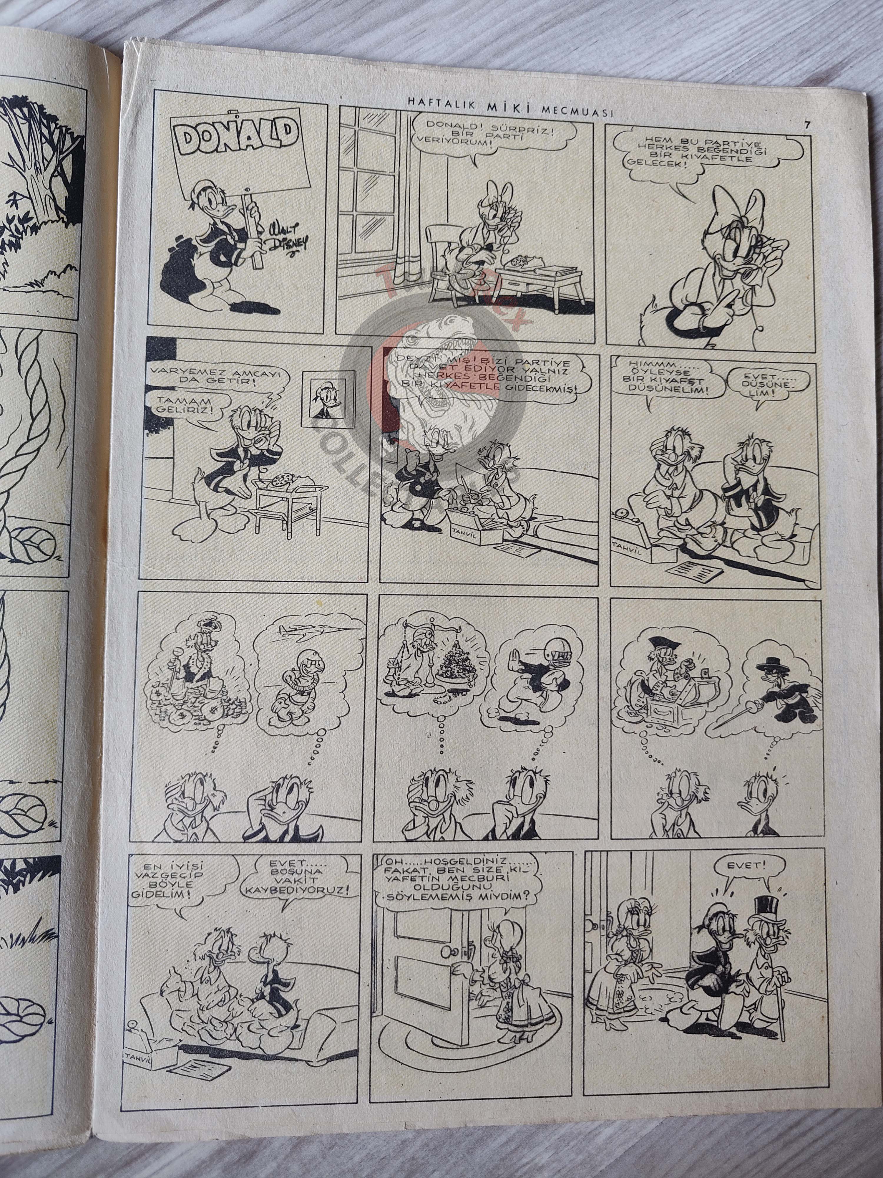 Mickey Mouse Mag #57 1963 Turkish Comic Turkey Walt Disney Donald Duck Goofy