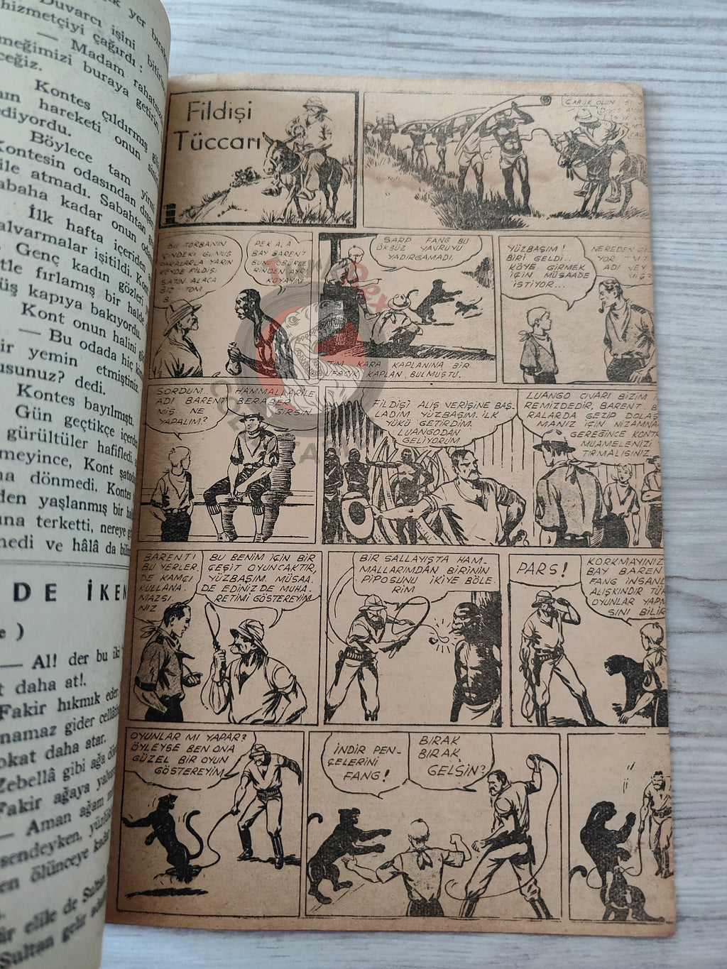 1001 Roman 1944 Tim Tyler’s Luck Turkish Comic Mag Turkey