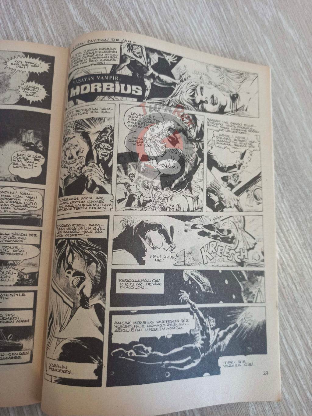 Vampirella #12 1977 Turkish Comic Turkey Warren Publishing cover #30 #20 Morbius