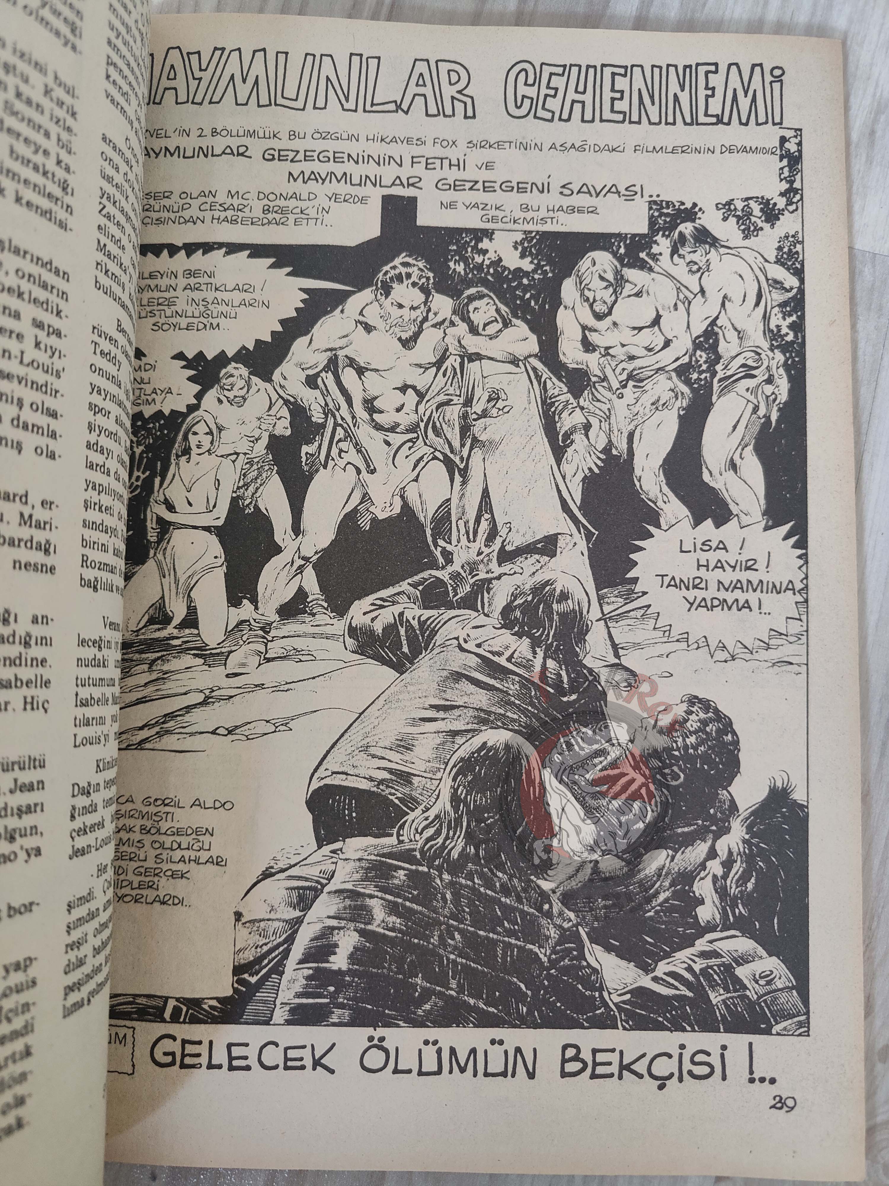 Vampirella #28 1977 Turkish Comic Turkey Warren cover Eerie #80 #61 Space 1999 Planet Of The Apes