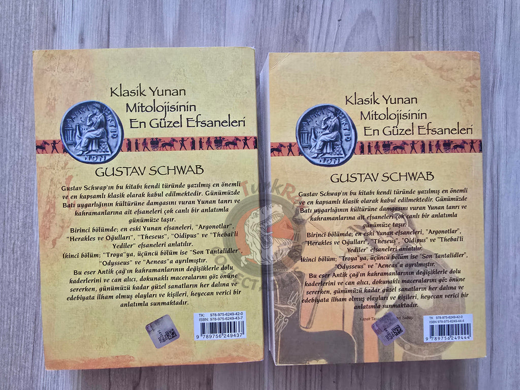 Gustav Schwab – Gods and Heroes: Myths and Epics of Ancient Greece 2015 Turkish Book Turkey