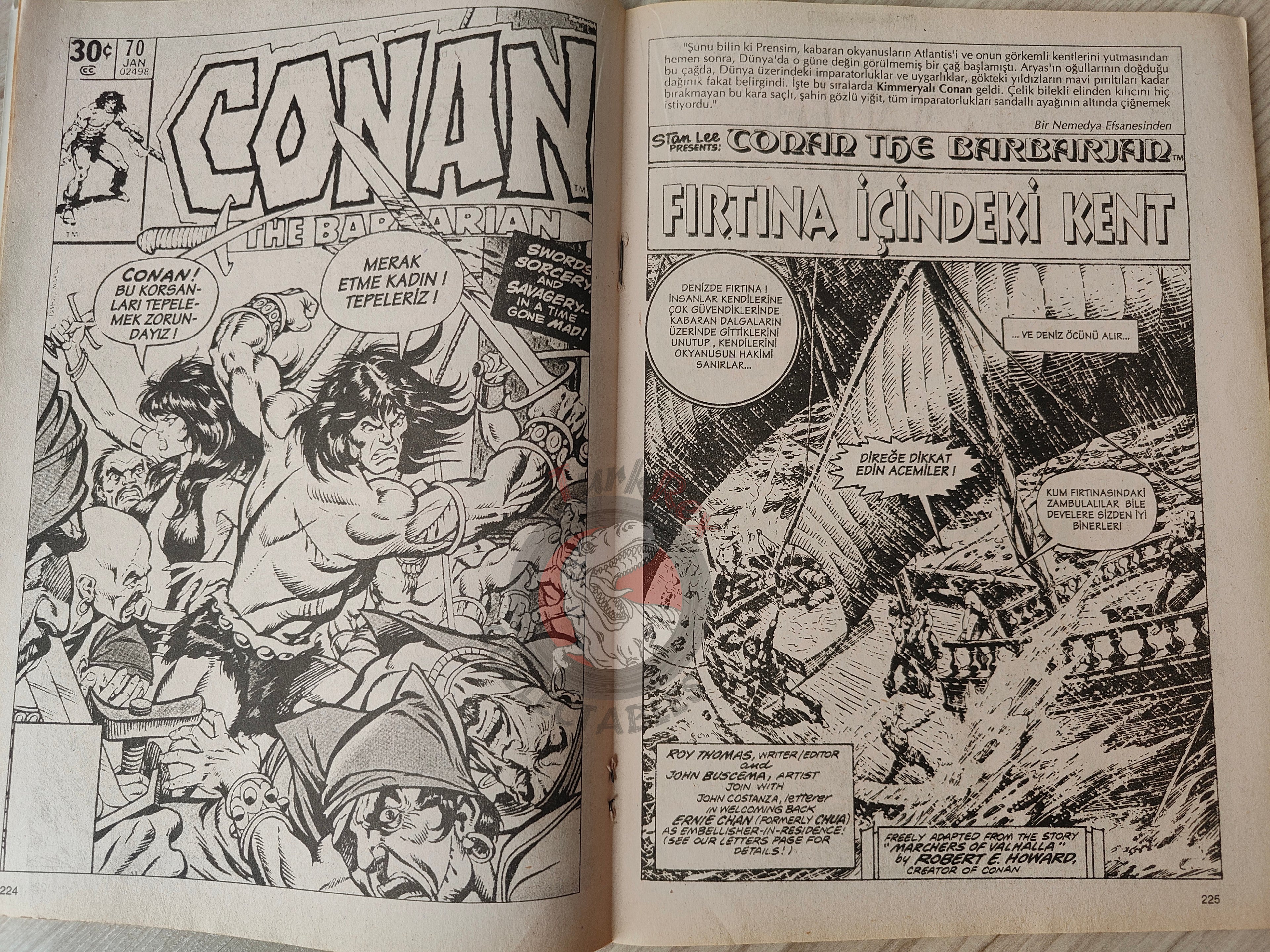 Conan The Barbarian #4 2001 Turkish Comic Turkey #69 #70 #71