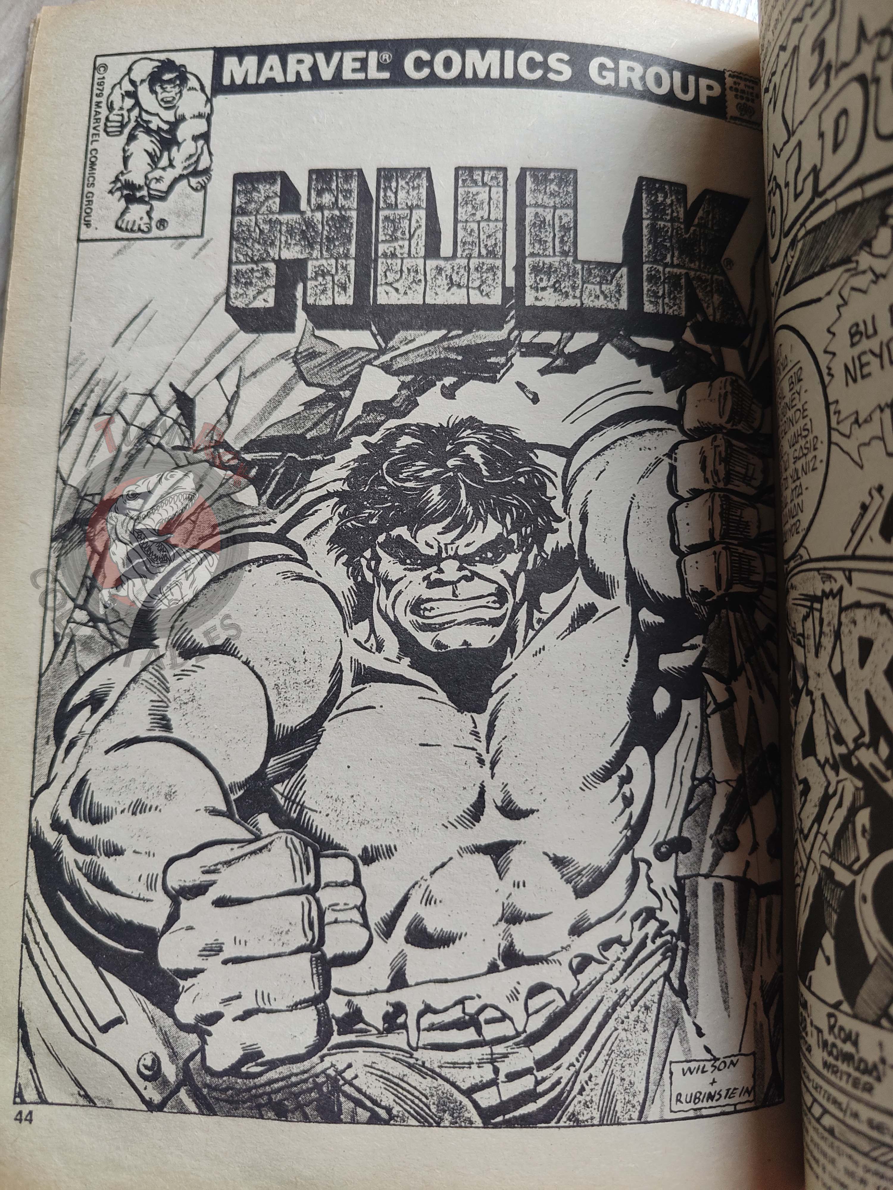 Hulk #9 1988 Turkish Comic Turkey cover #18 #130