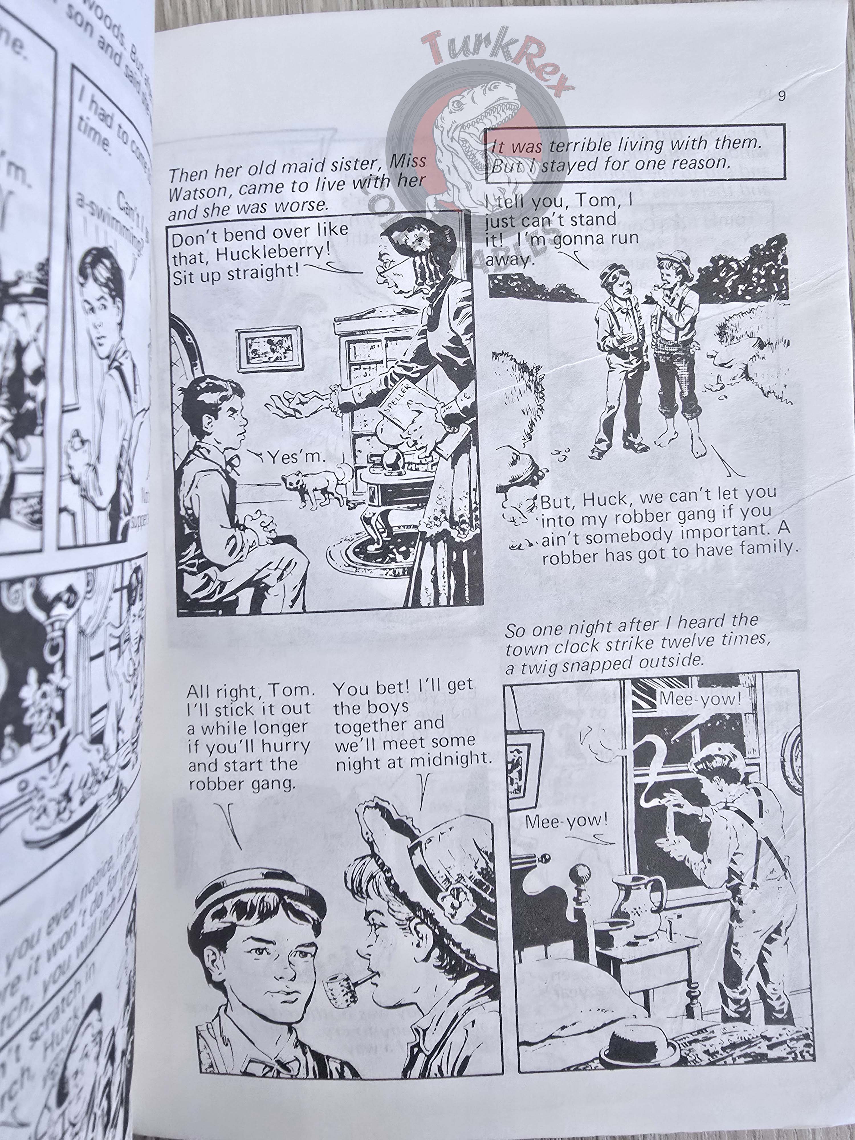 Mark Twain – Huckleberry Finn Now Age Books Illustrated Series 1990 Turkey Comic English