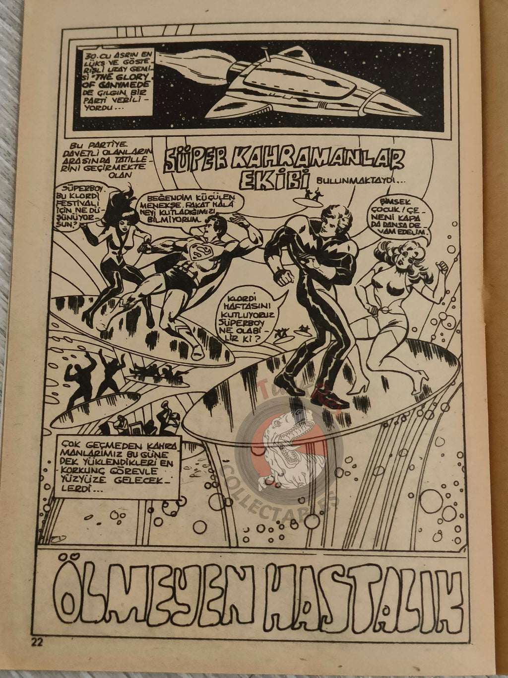 Superman #6 1979 Turkish Comic Turkey #328 Superboy #232