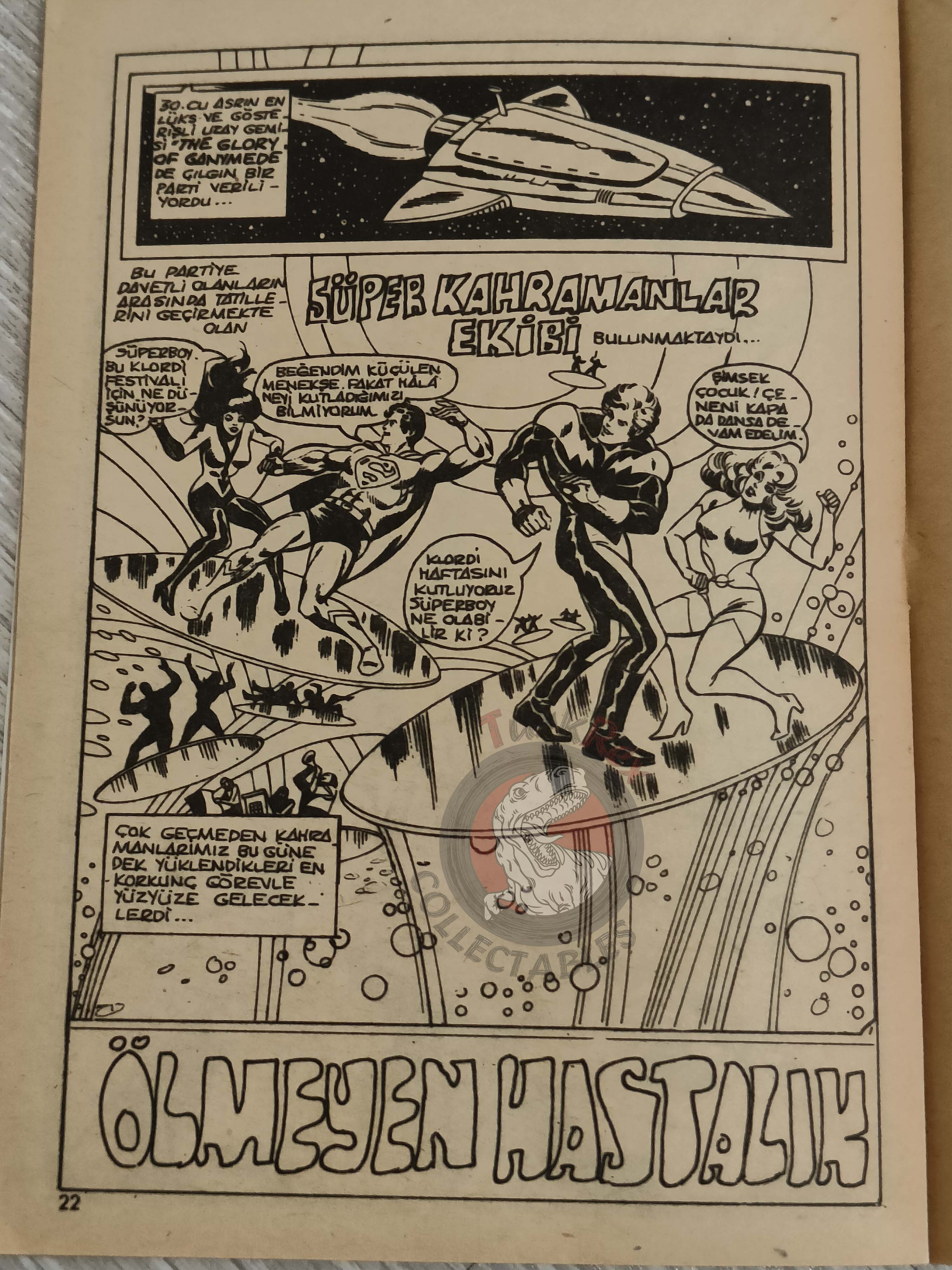 Superman #6 1979 Turkish Comic Turkey #328 Superboy #232
