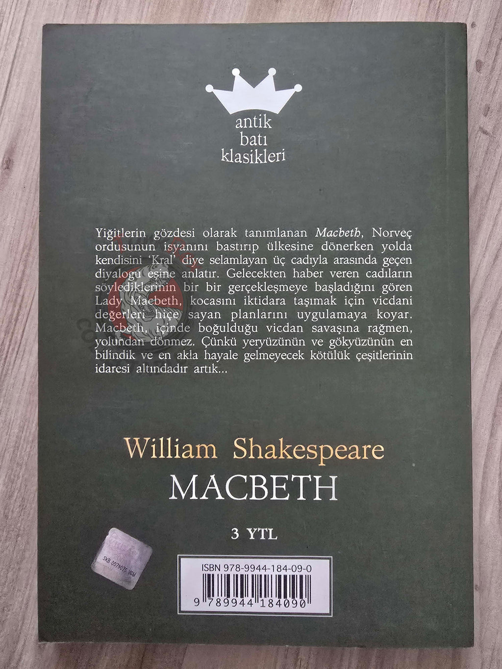 William Shakespeare – Macbeth 2007 Turkish Book Turkey