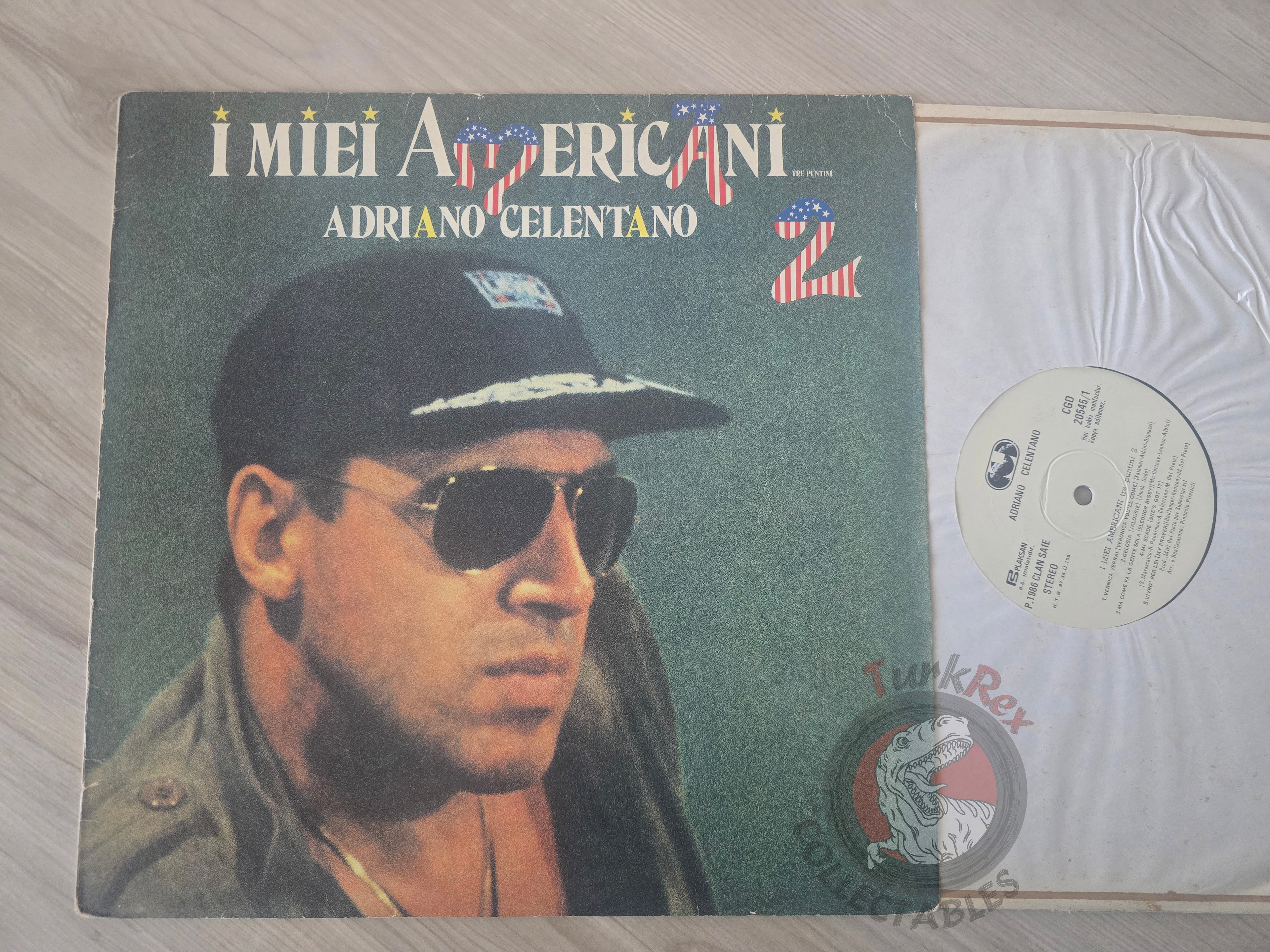 Adriano Celentano –  I Miei Americani 2 Turkish Pressing Vinyl Turkey Edition