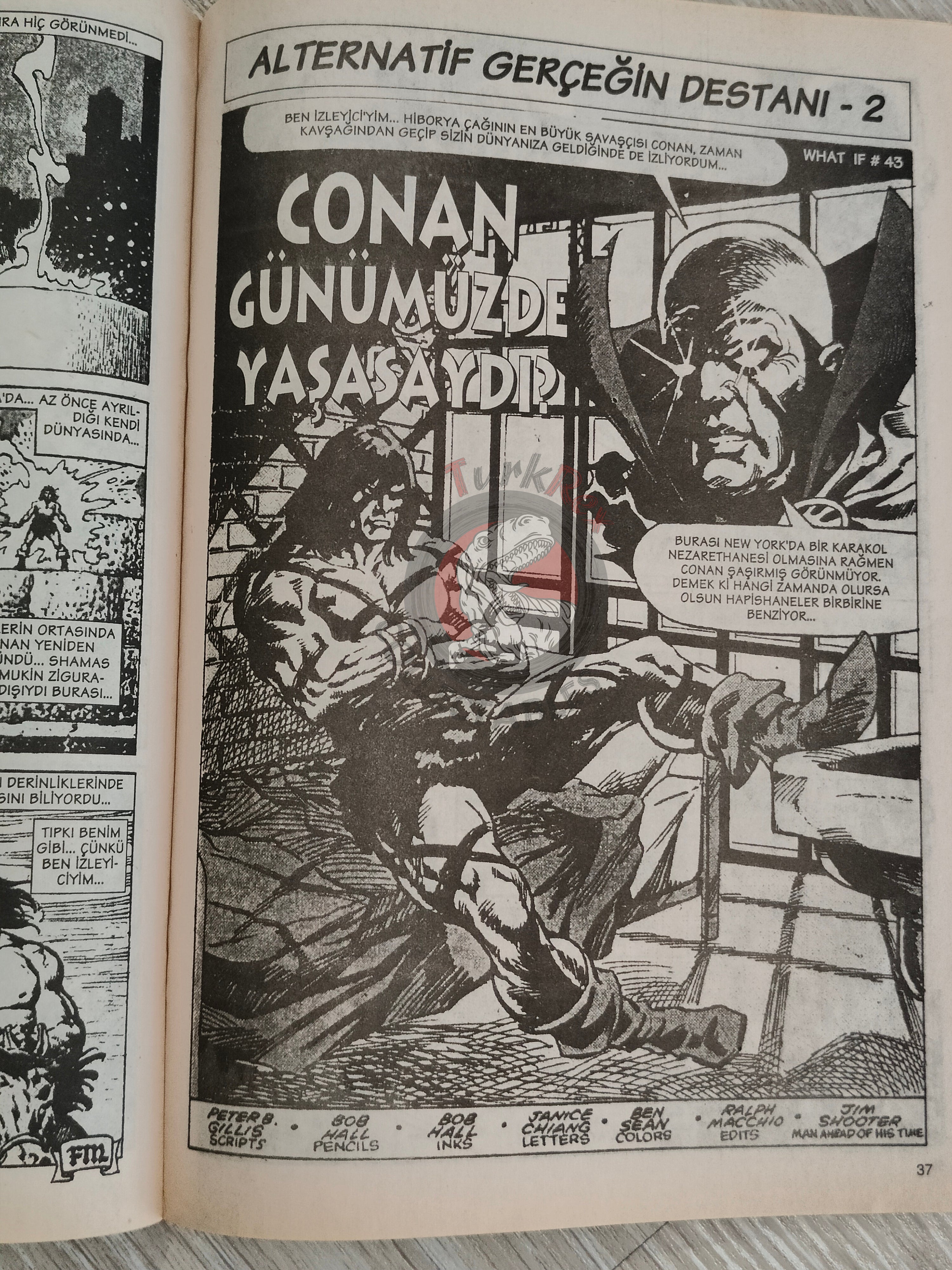 Conan #30 What If #13 the Barbarian Walked the Earth Today Turkish Comic Turkey