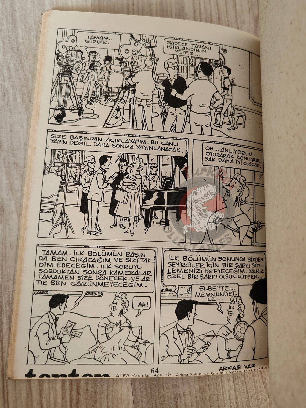 Tintin – The Castafiore Emerald 1980s Turkish Edition Comic Turkey