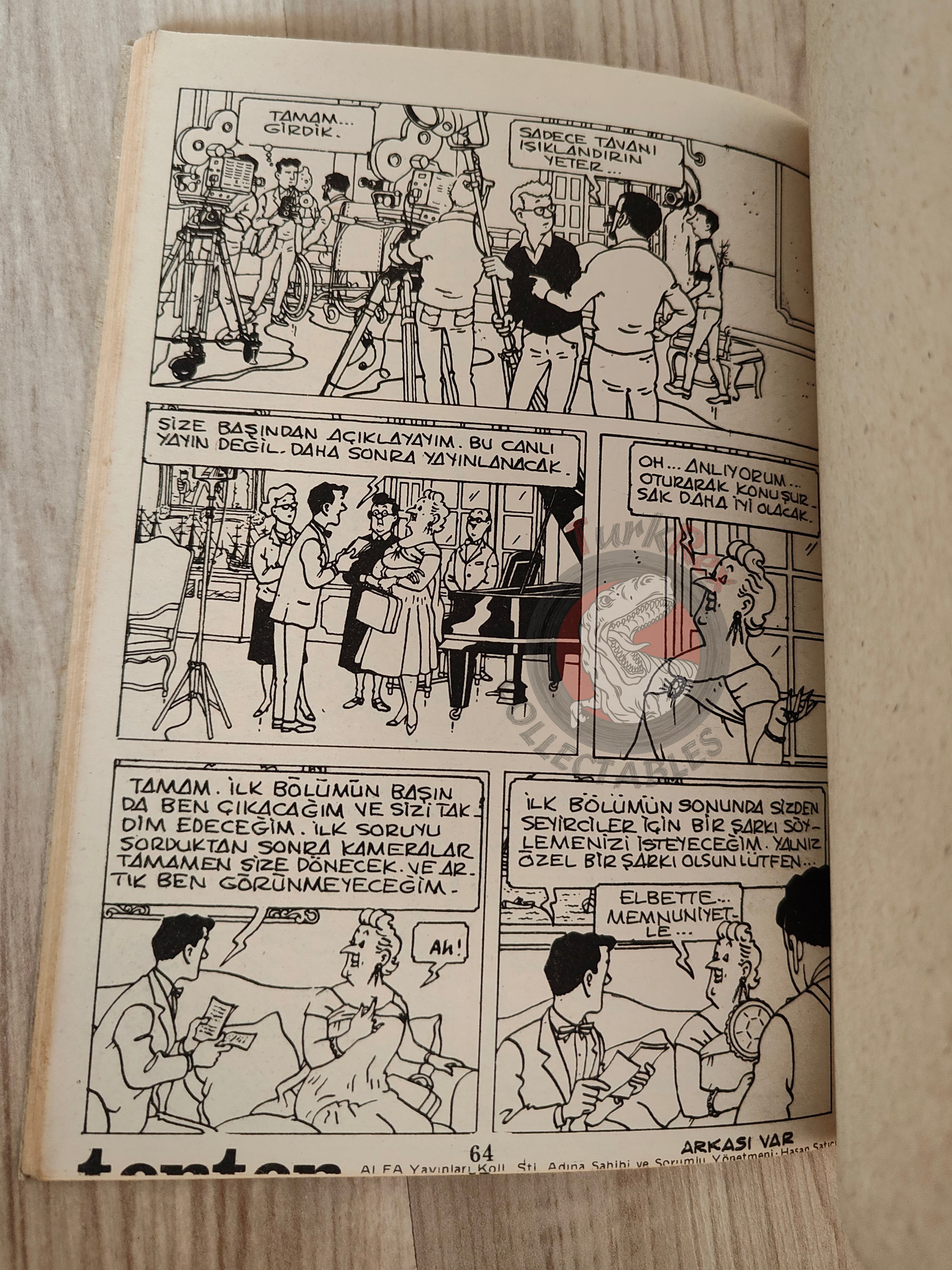 Tintin – The Castafiore Emerald 1980s Turkish Edition Comic Turkey