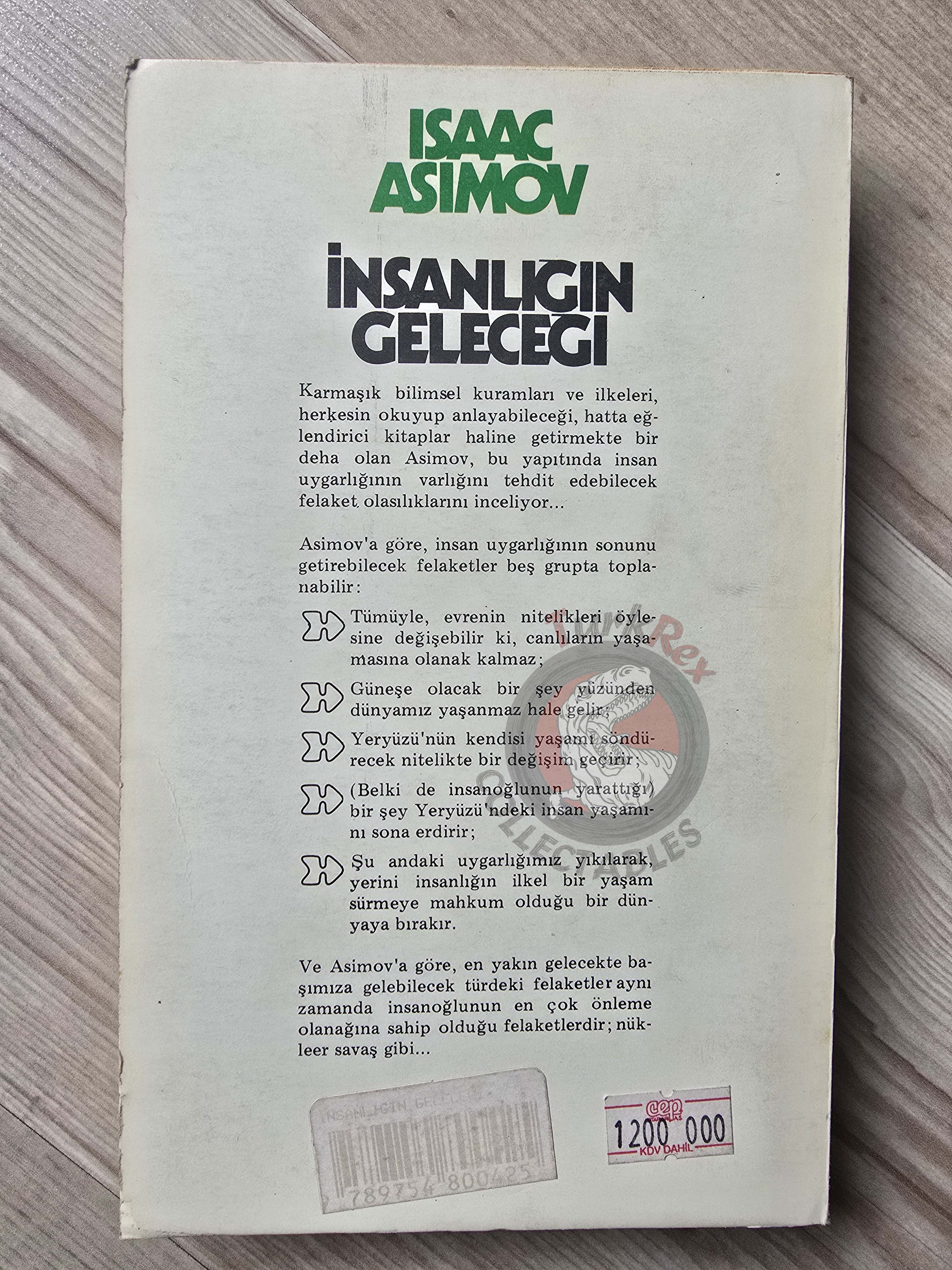 Isaac Asimov – A Choice of Catastrophes 1991 Turkish Book Turkey