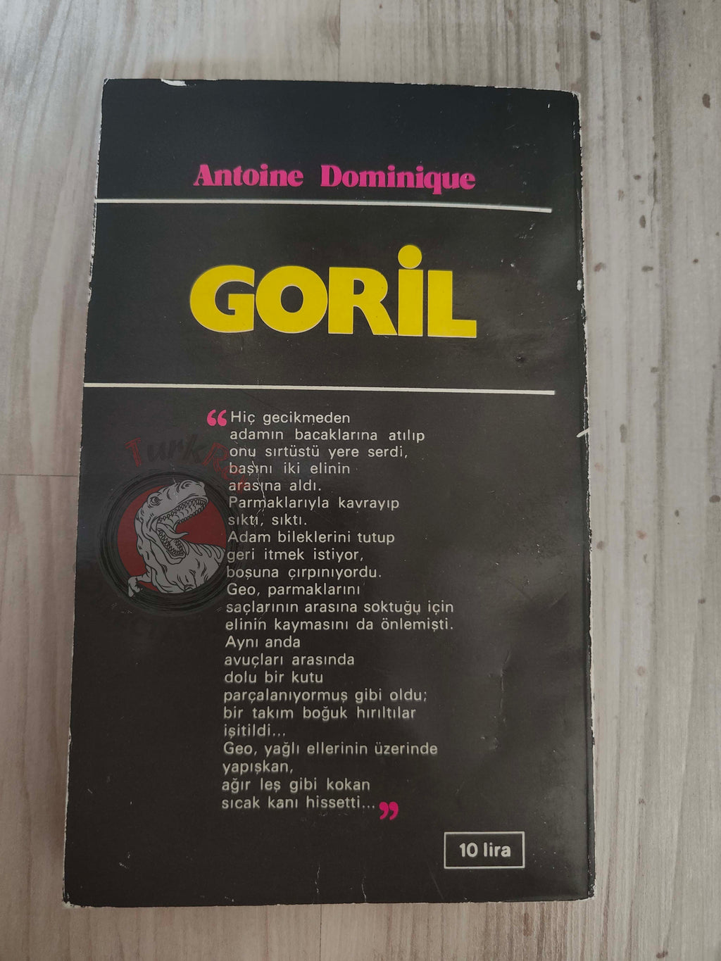 Antoine Dominique – Le Gorille 1971 1st Turkish Book Turkey