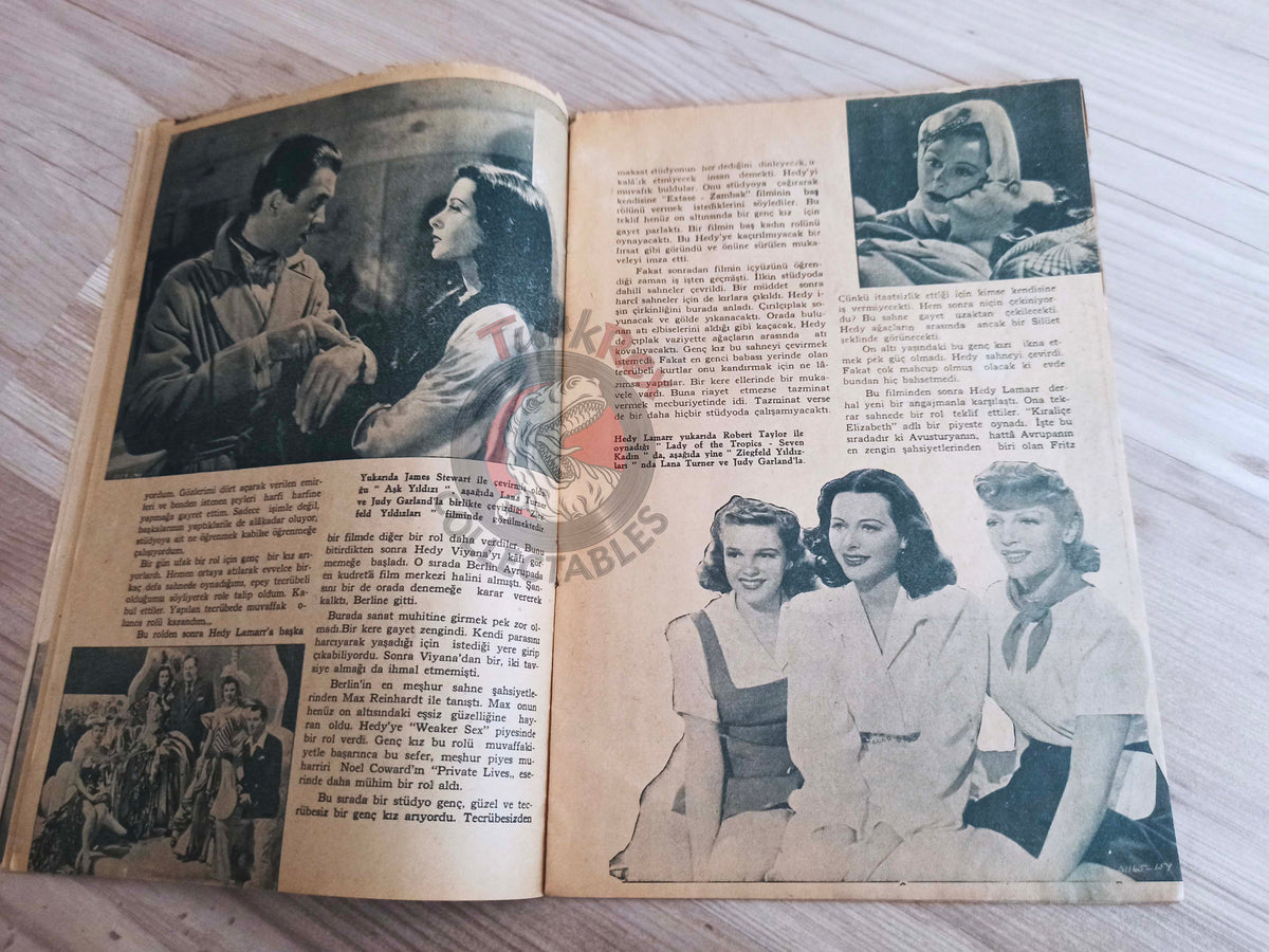 Yıldız 1944 Hedy Lamarr Special Issue Turkish Mag Turkey Hollywood Bio