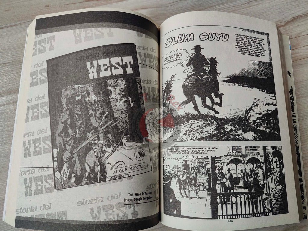 Storia del West Vol #5 Orizzonti lontani Turkish Comic Turkey #17 #18 #19 #20