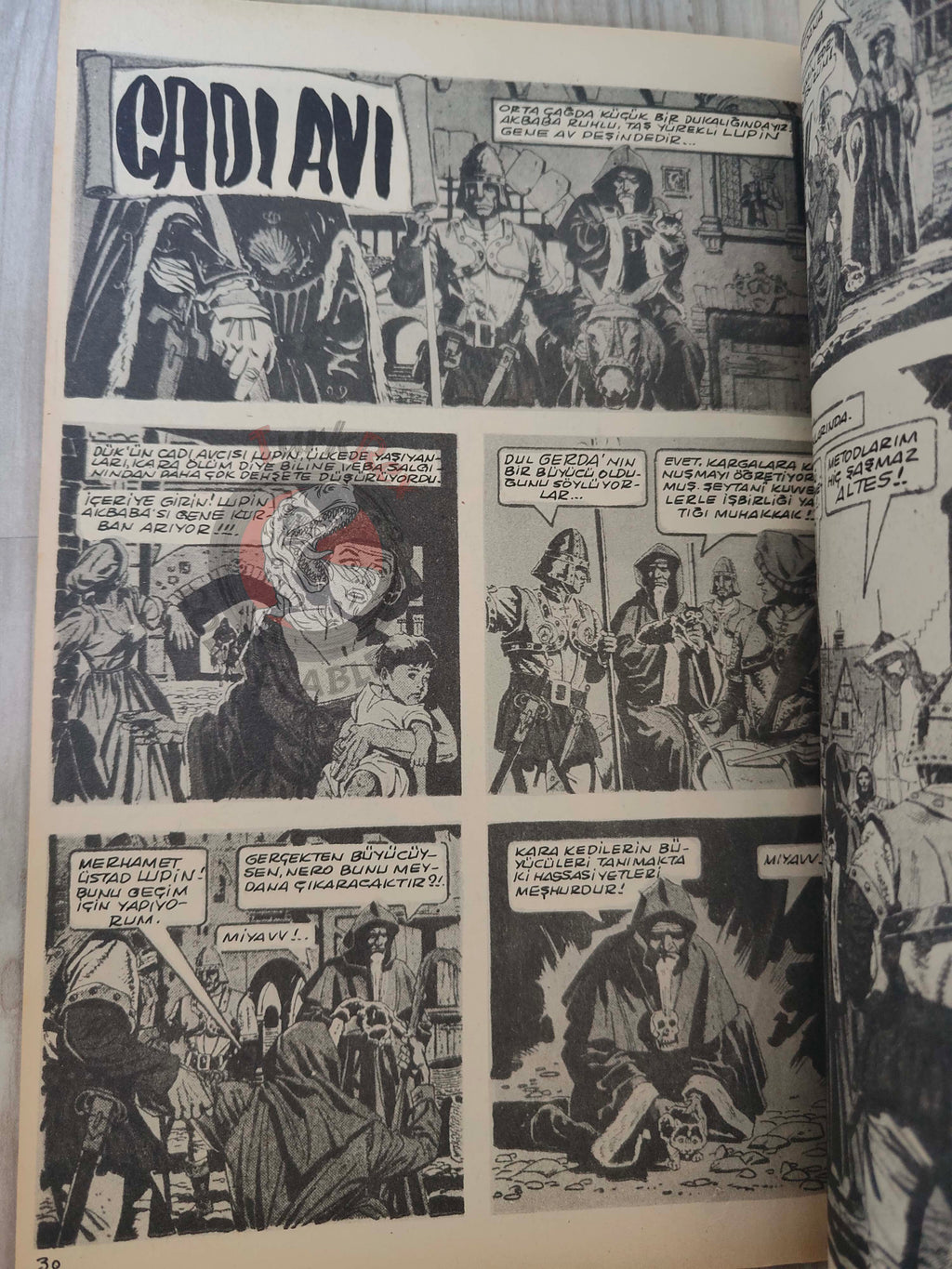 Korku January 1977 Turkish Comic Turkey Boris Vallejo Warren Creepy Eerie Solomon Kane