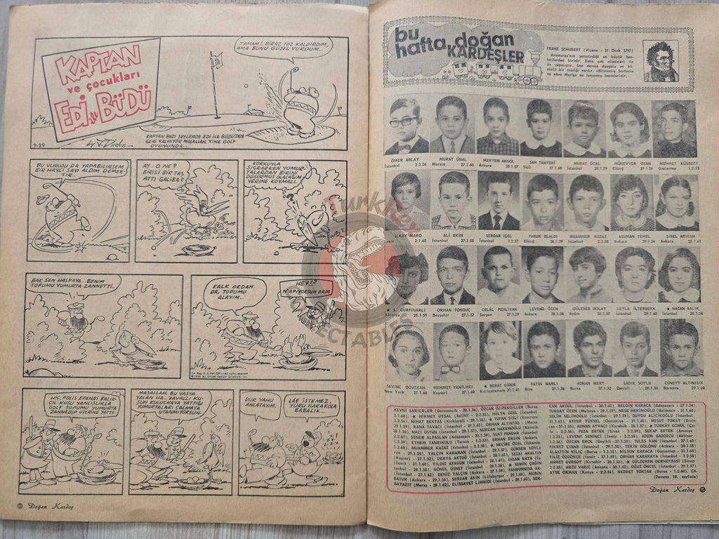 Doğan Kardeş 1969 Magazine #118 Turkish Comic Turkey Zero X, Dennis the Menace