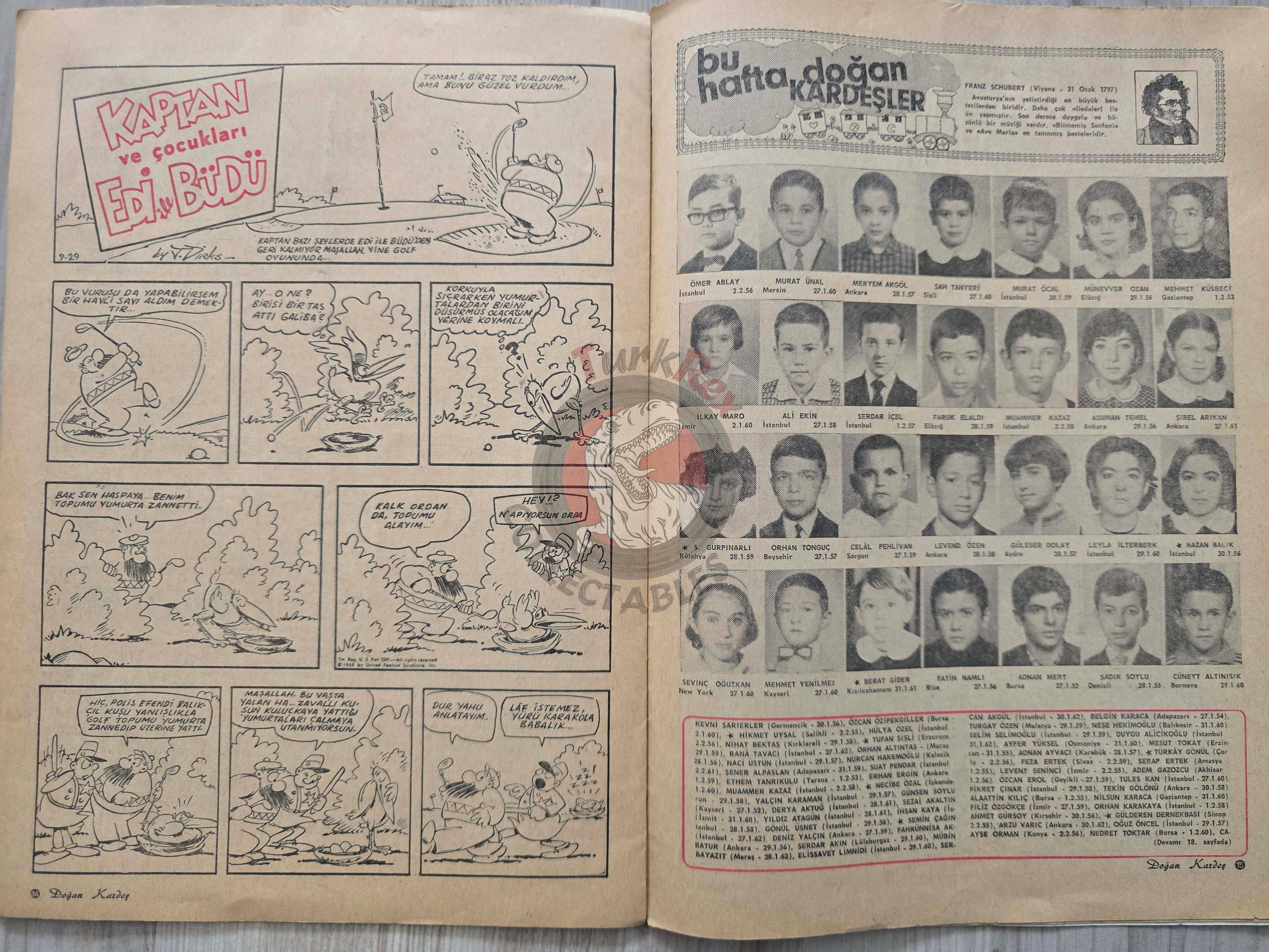 Doğan Kardeş 1969 Magazine #118 Turkish Comic Turkey Zero X, Dennis the Menace