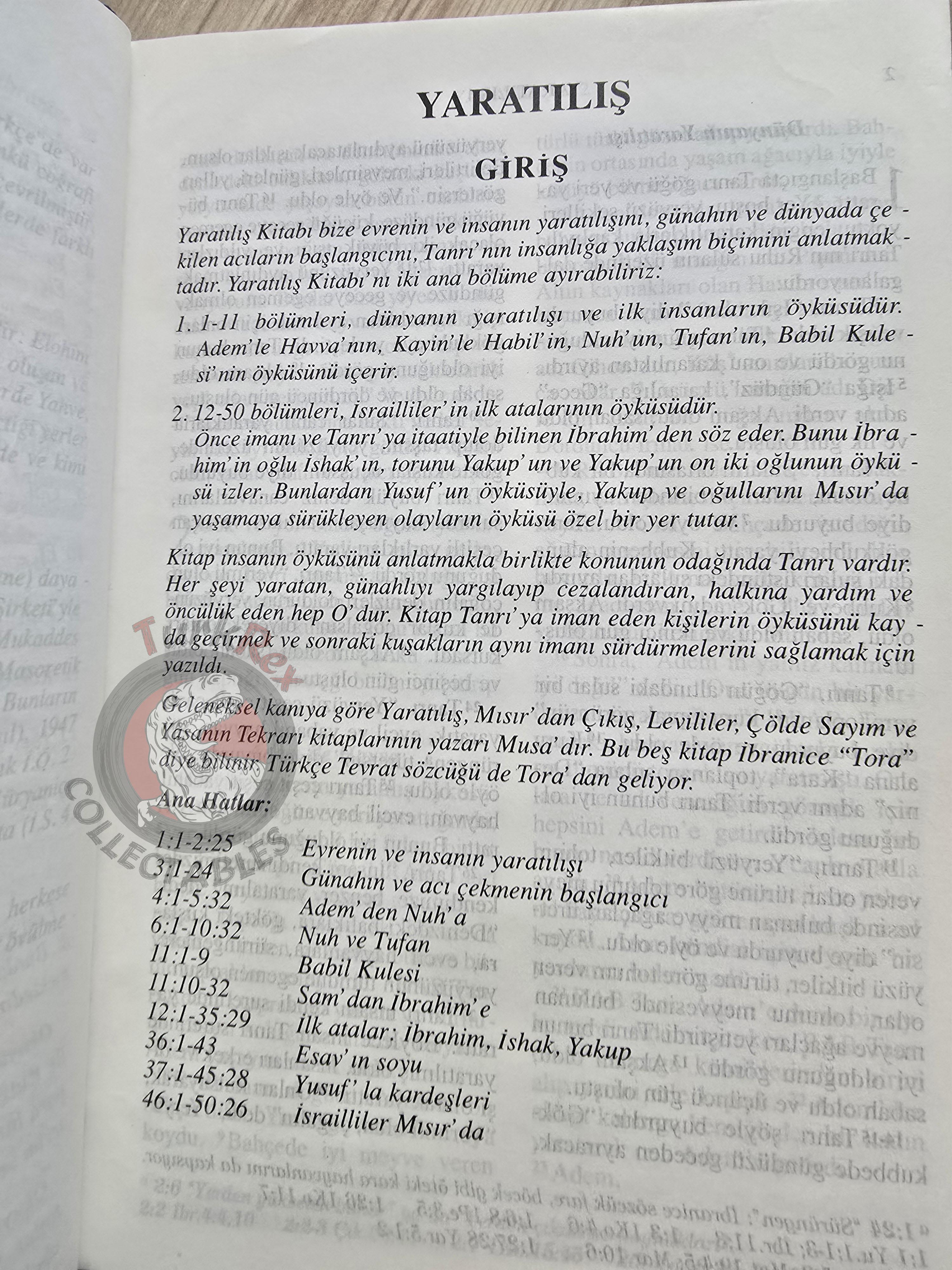 Bible Gospel 2007 Turkish HC Book New and Old Testament with Maps