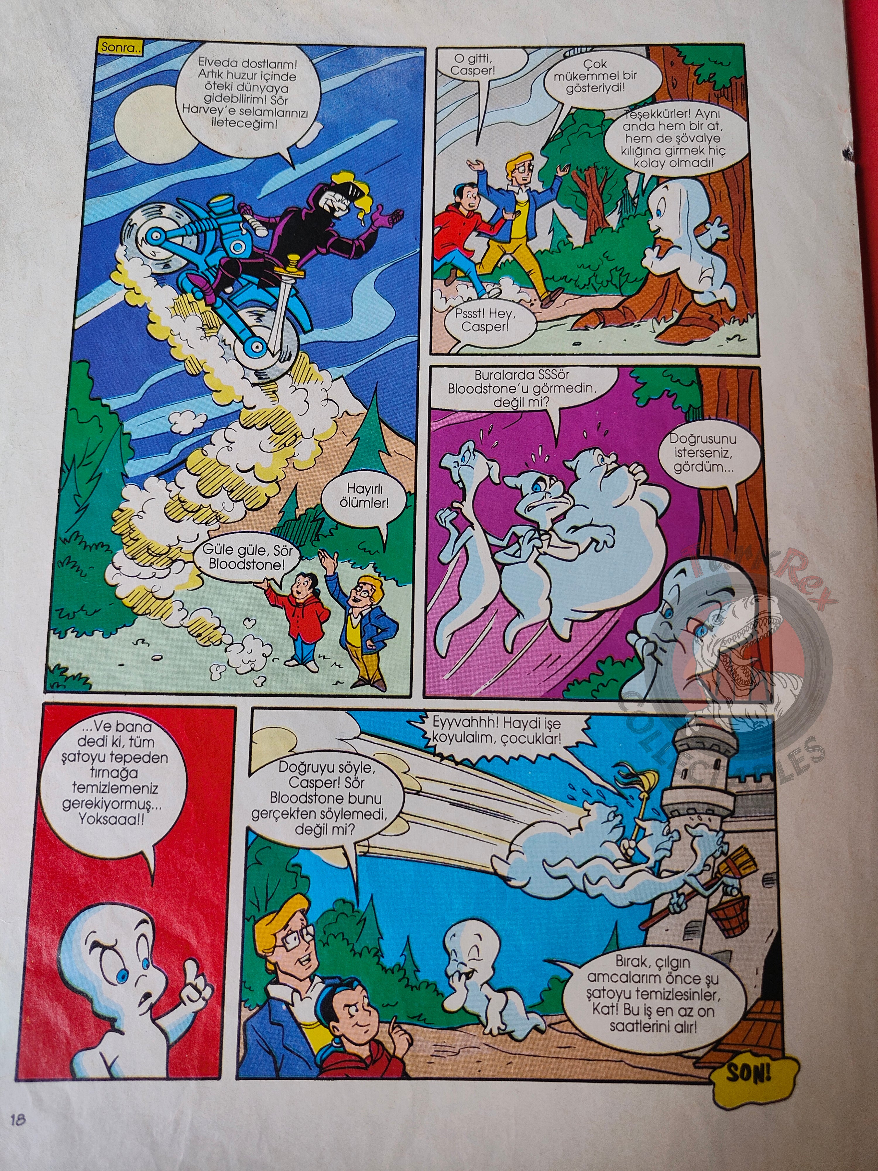 Casper the Friendly Ghost Magazine – Issue #7 1996 Turkish Comic Turkey