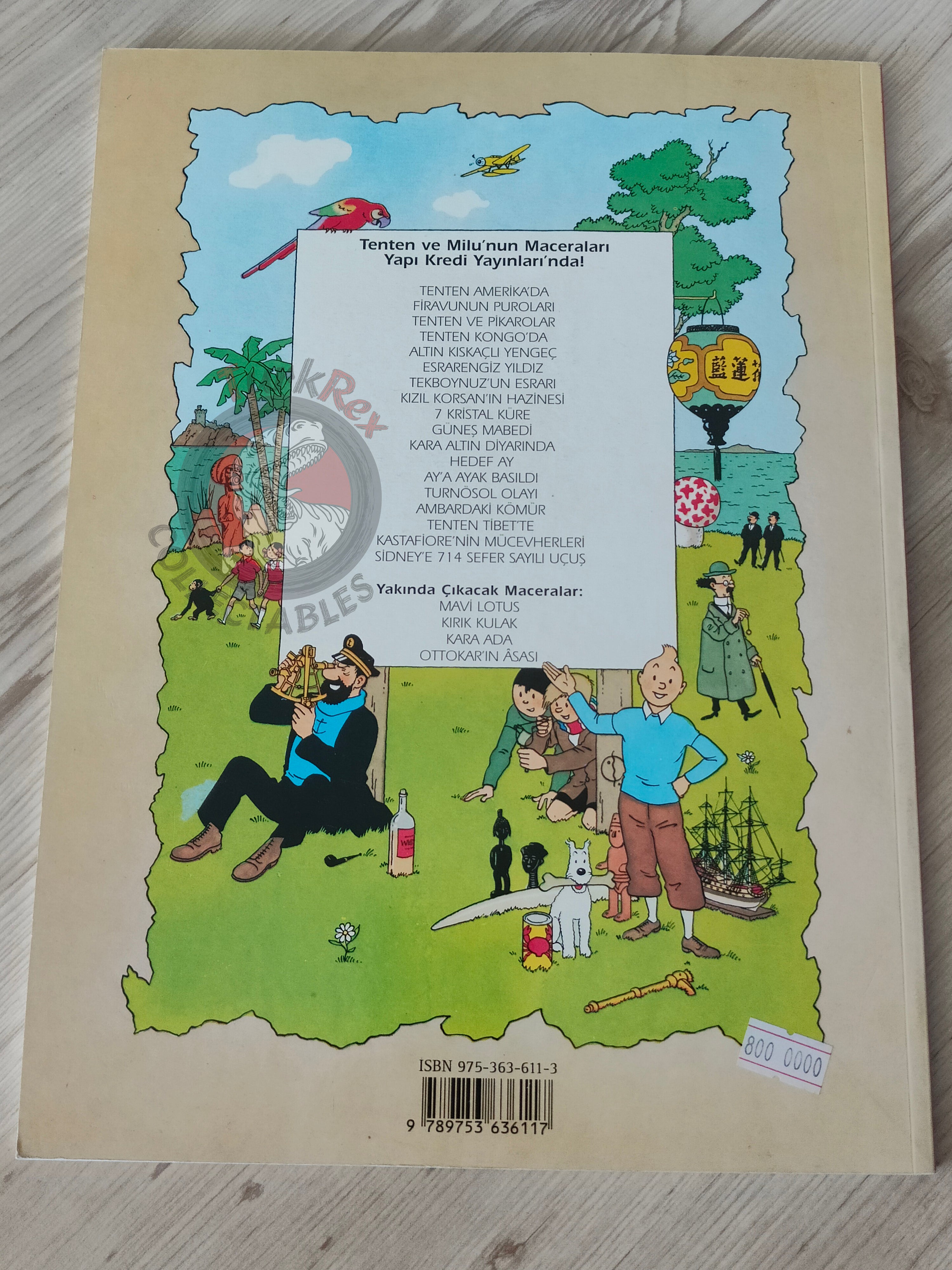 Tintin – Cigars of the Pharaoh 1997 Turkish Edition Comic Turkey 1st YKY