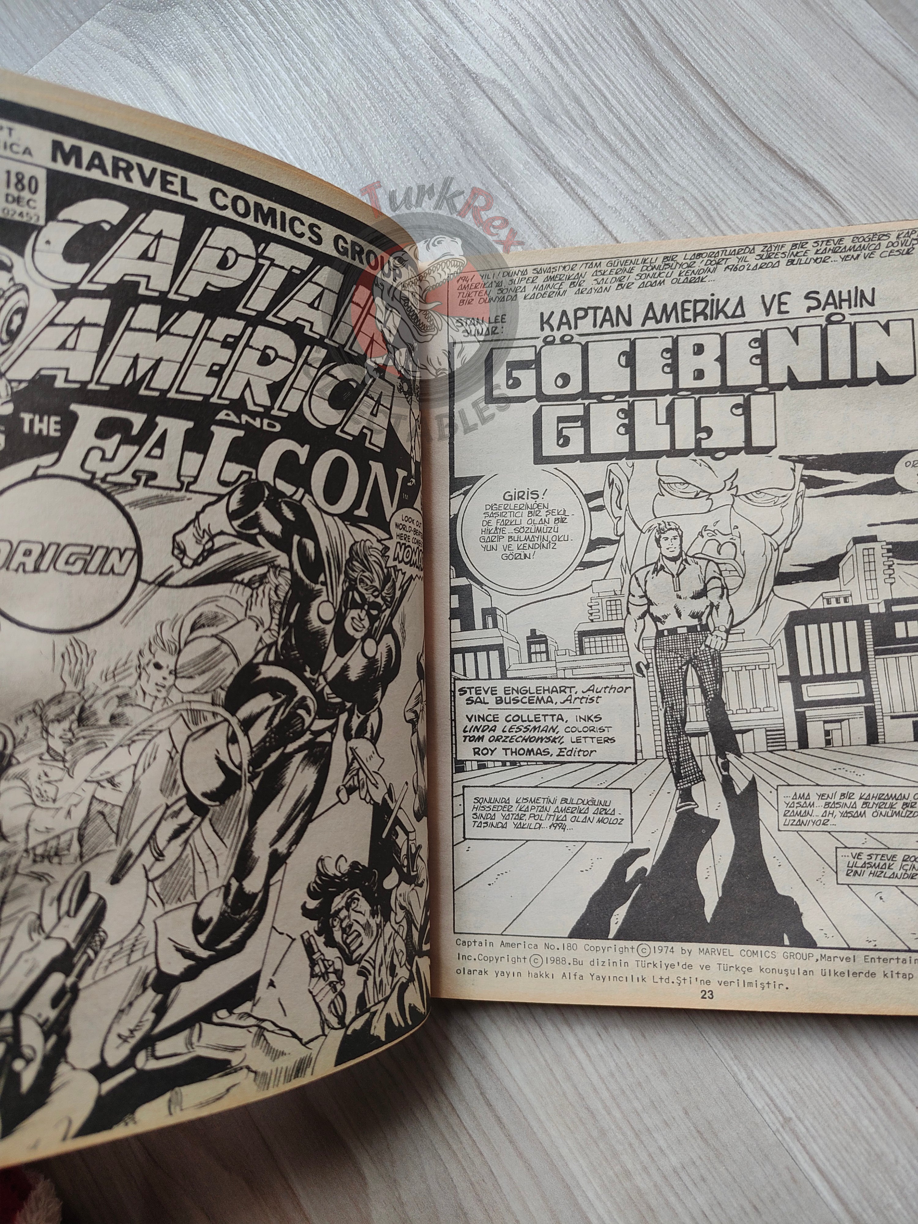 Captain America – Volume 4 1989 Turkish Comic Turkey Falcon