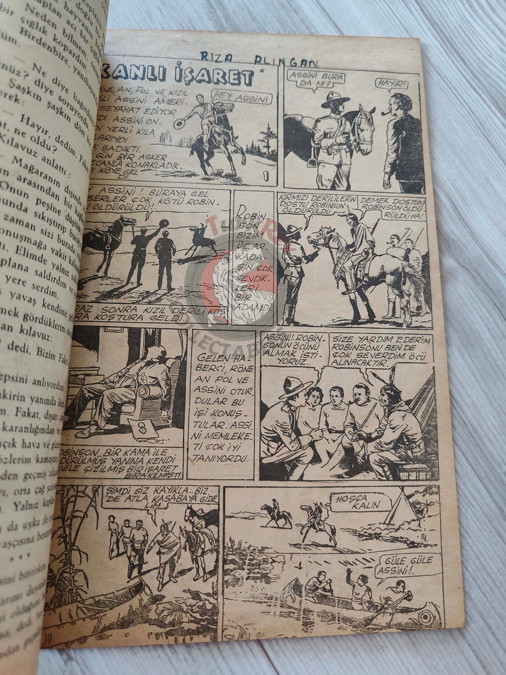 1001 Roman 1943 The Bloody Mark Turkish Comic Mag Turkey