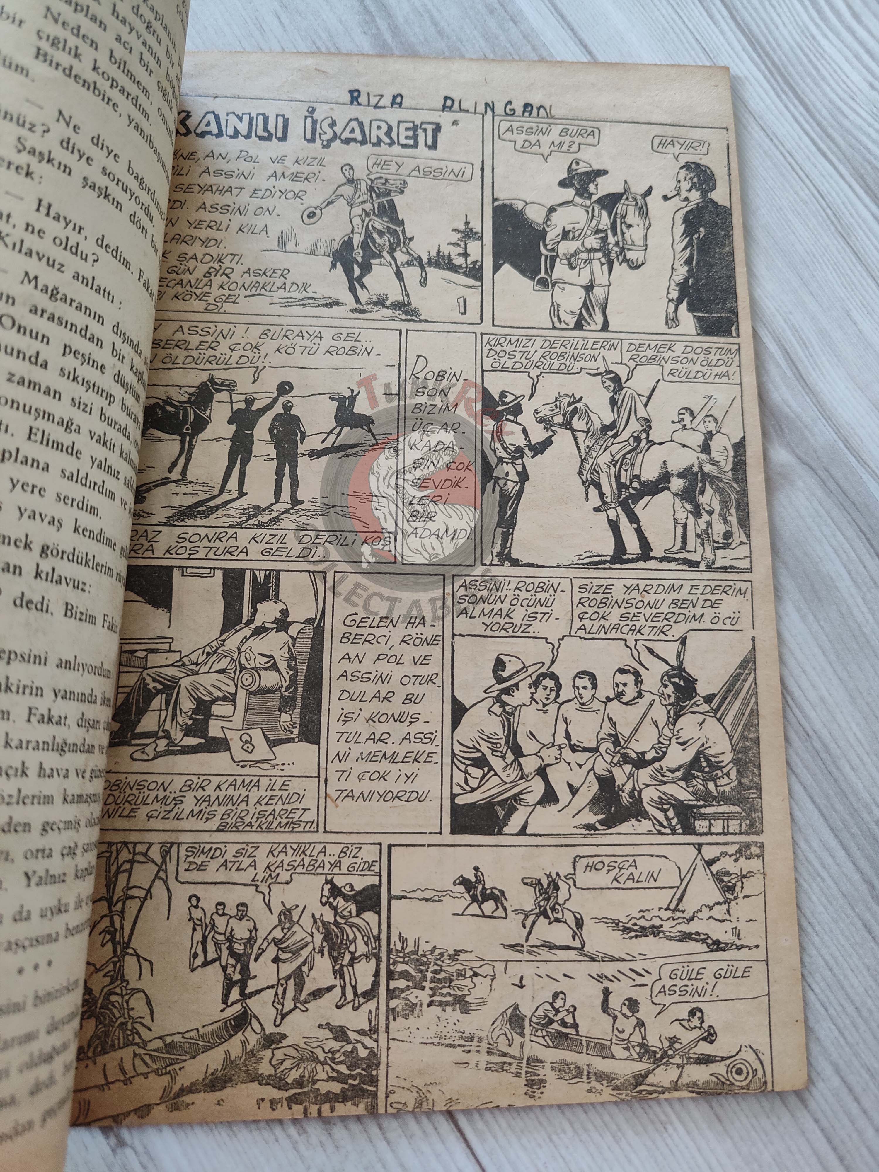 1001 Roman 1943 The Bloody Mark Turkish Comic Mag Turkey