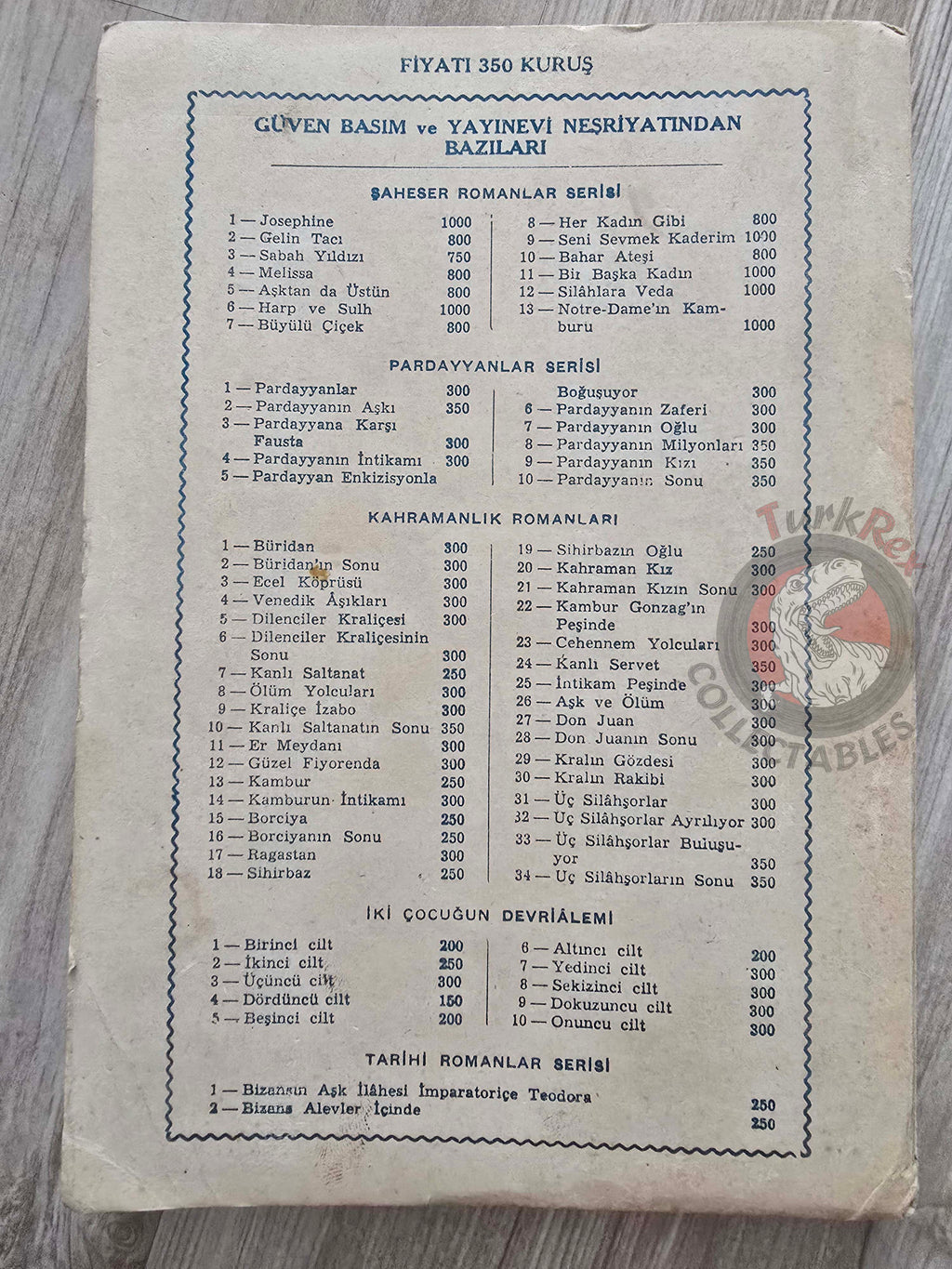 Alexandre Dumas – The Three Musketeers: Twenty Years After 1957 Turkish Book Turkey
