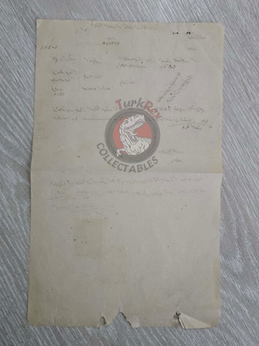 Ottoman Residence Permit for a Greek Citizen 1916 Istanbul Document Rum Greece Galata Wine Depot