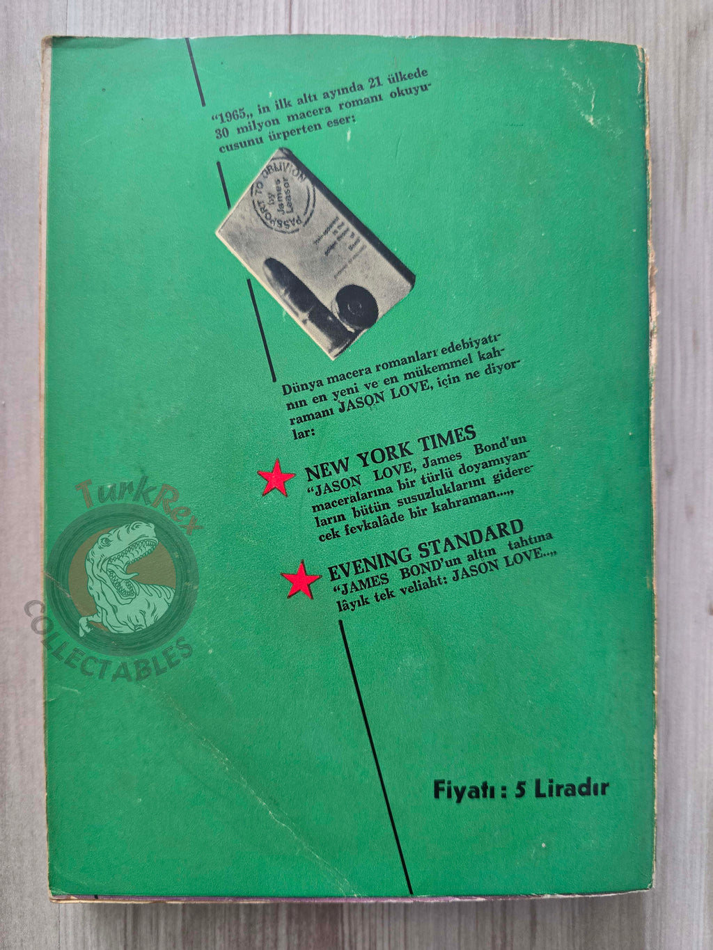 James Leasor – Passport to Oblivion 1965 1st Turkish Book Turkey Jason Love