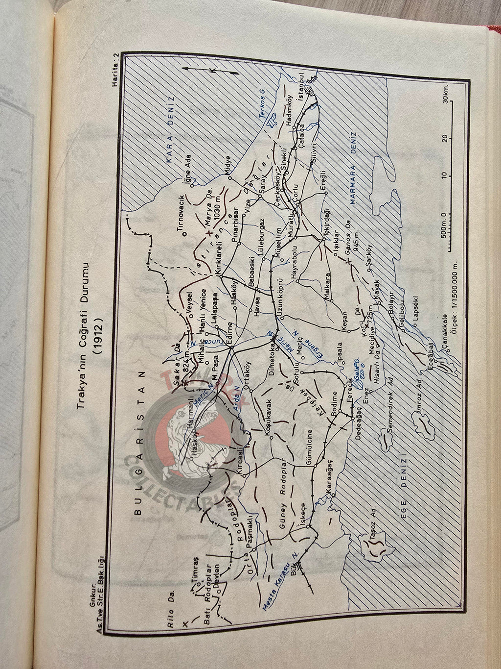 Balkan War Battles Around the Edirne Fortress 1980 Turkish Book Military Ottoman Empire Maps
