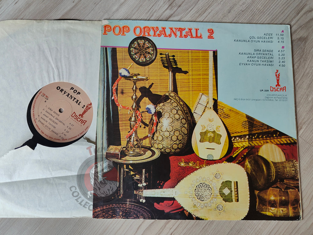 Various – Pop Oryantal 2  Turkish Pressing Vinyl Turkey Edition Belly Dance Oriental