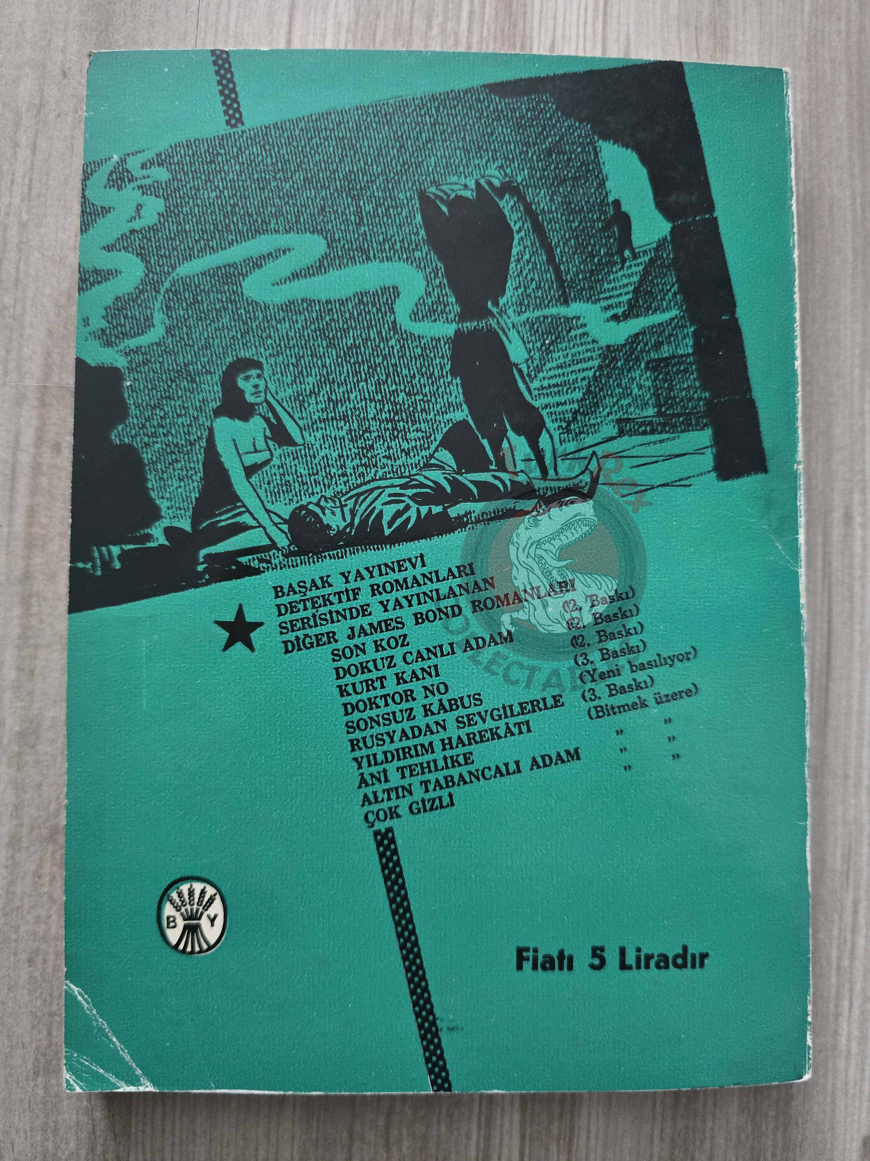 James Bond - You Only Live Twice 1966 1st Turkish Book Turkey Ian Fleming