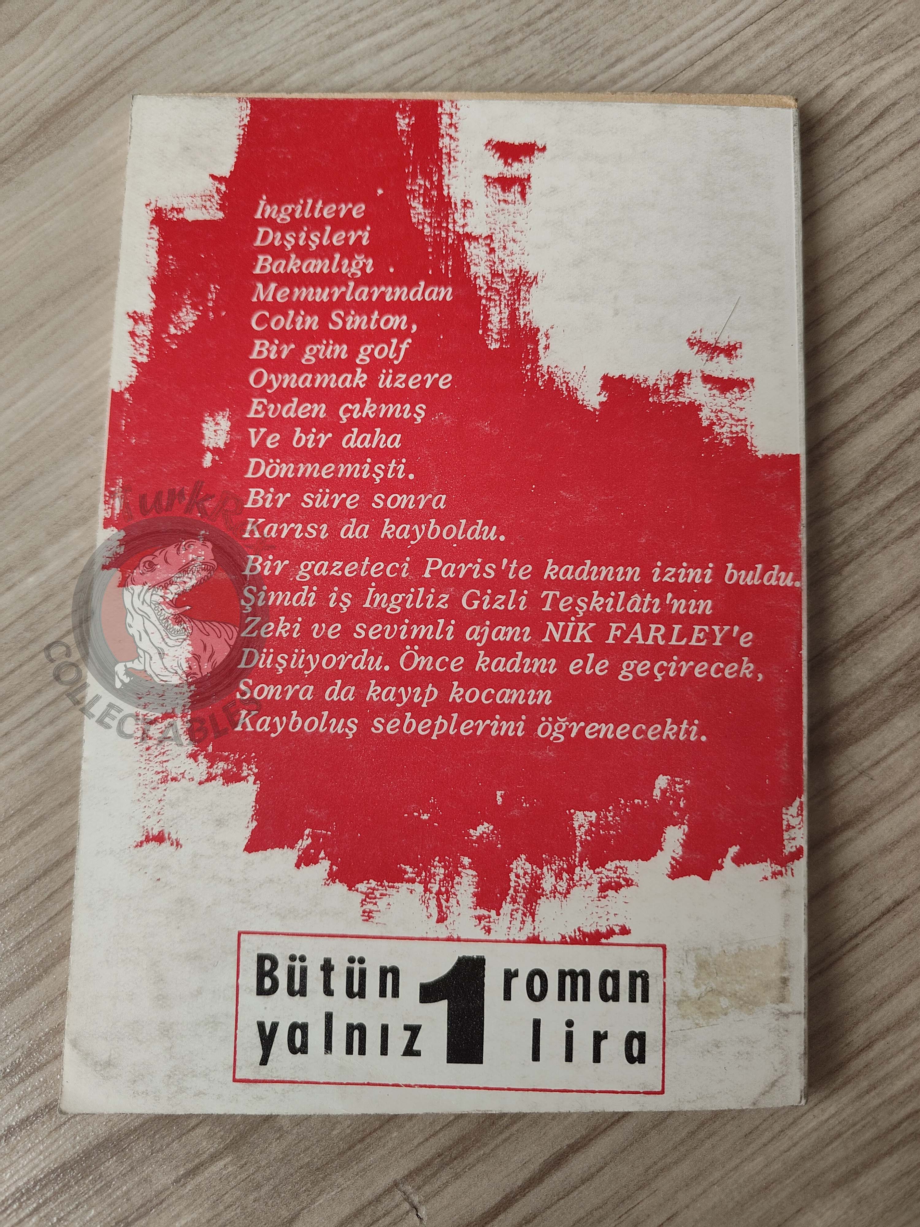 Frank Struan – Nick Farley 1966 1st Turkish Book Turkey