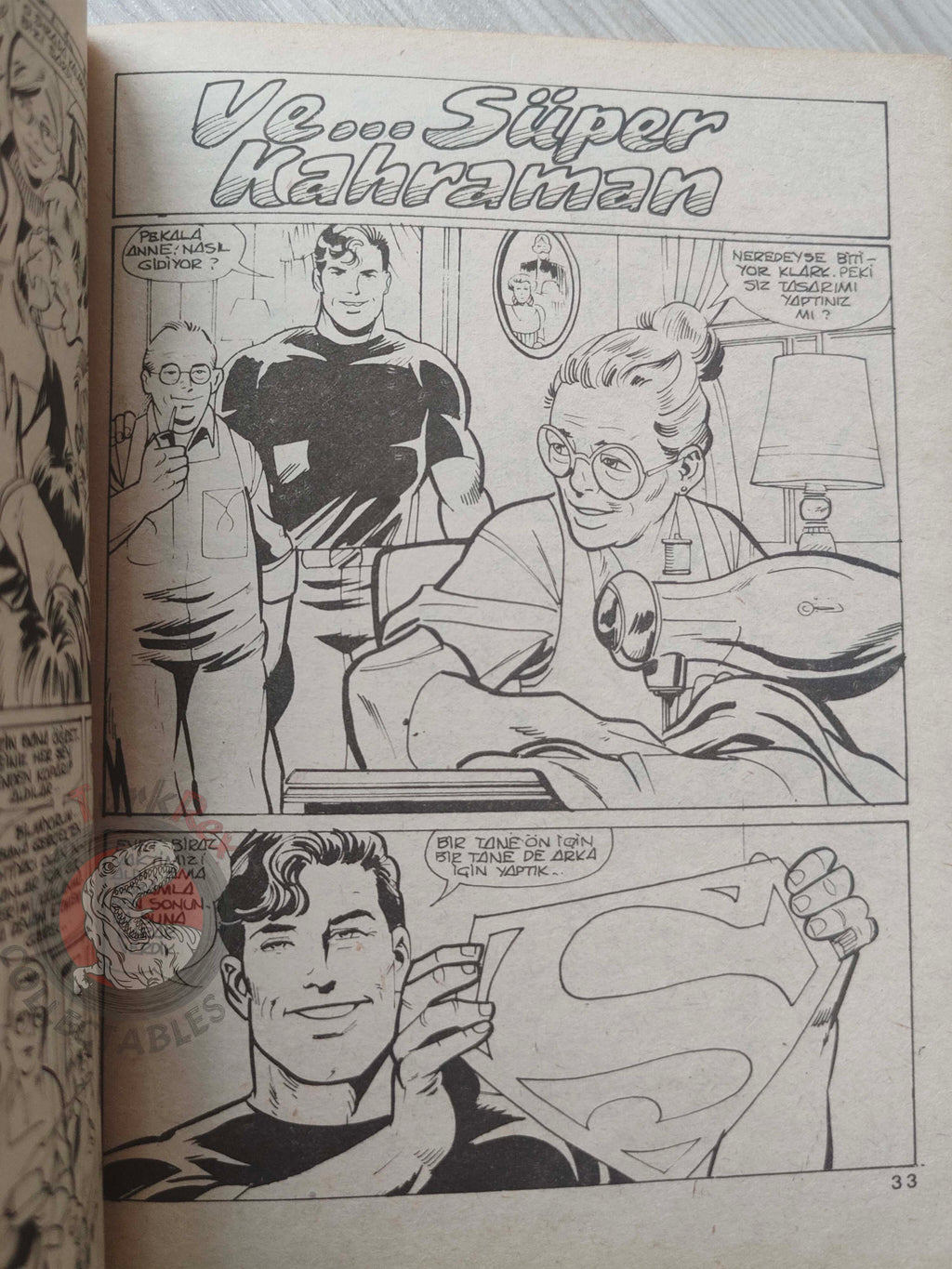 Superman Vol #32 1992 Turkish Comic Turkey Action Comics #528 The Man of Steel #1