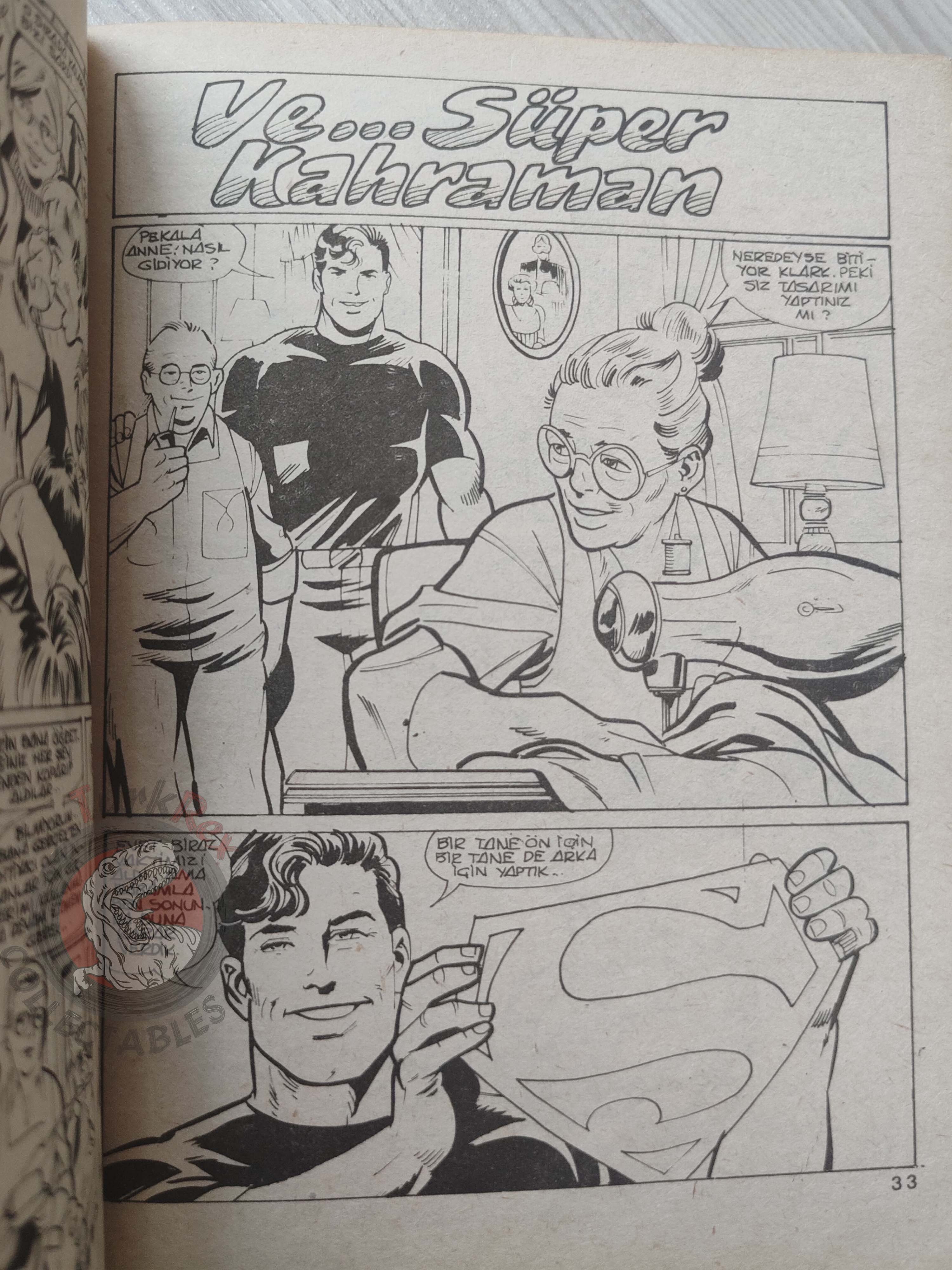 Superman Vol #32 1992 Turkish Comic Turkey Action Comics #528 The Man of Steel #1