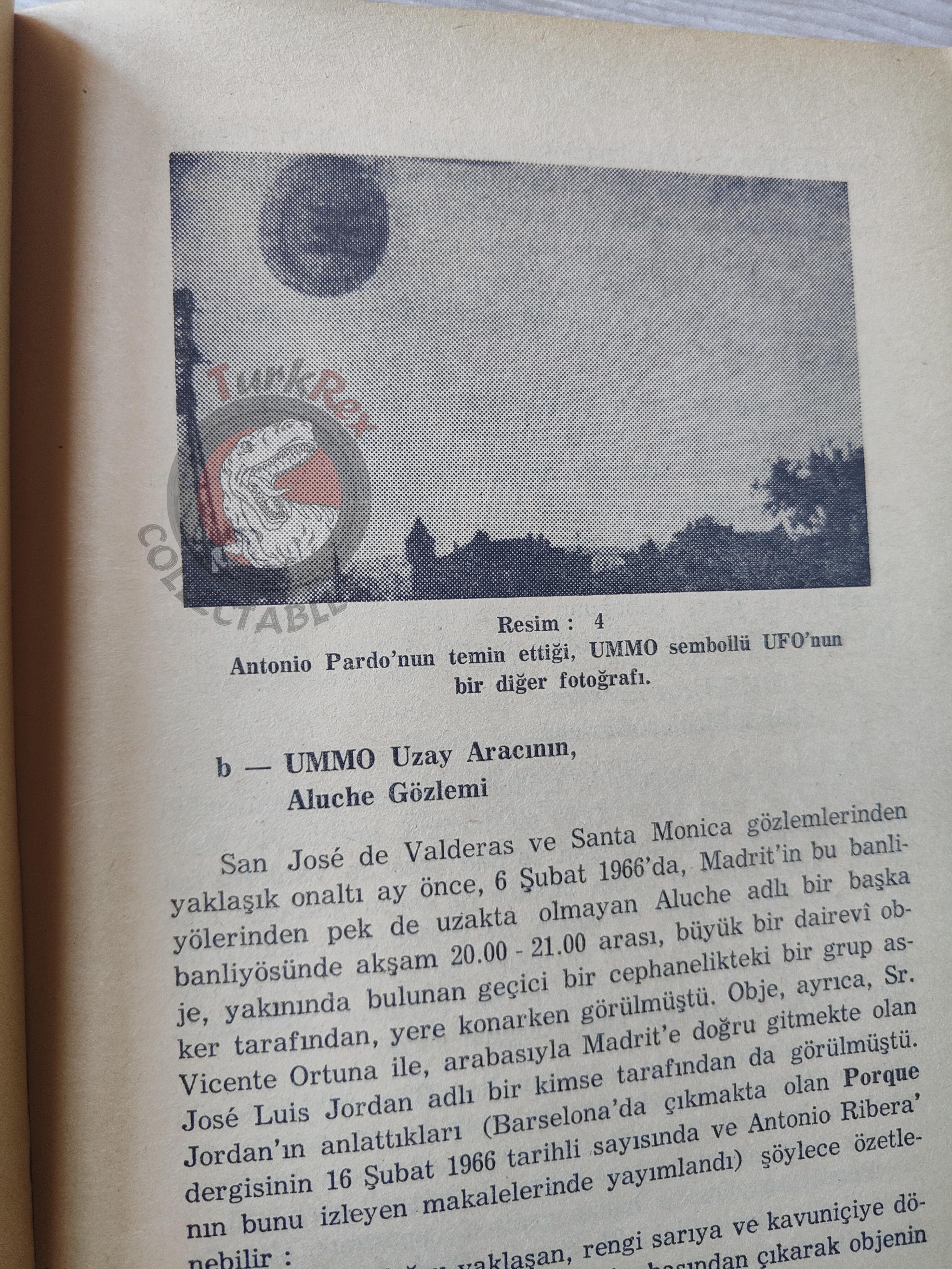 UFO Contact from Planet Ummo 1978 Turkish Book Turkey Parapsychology