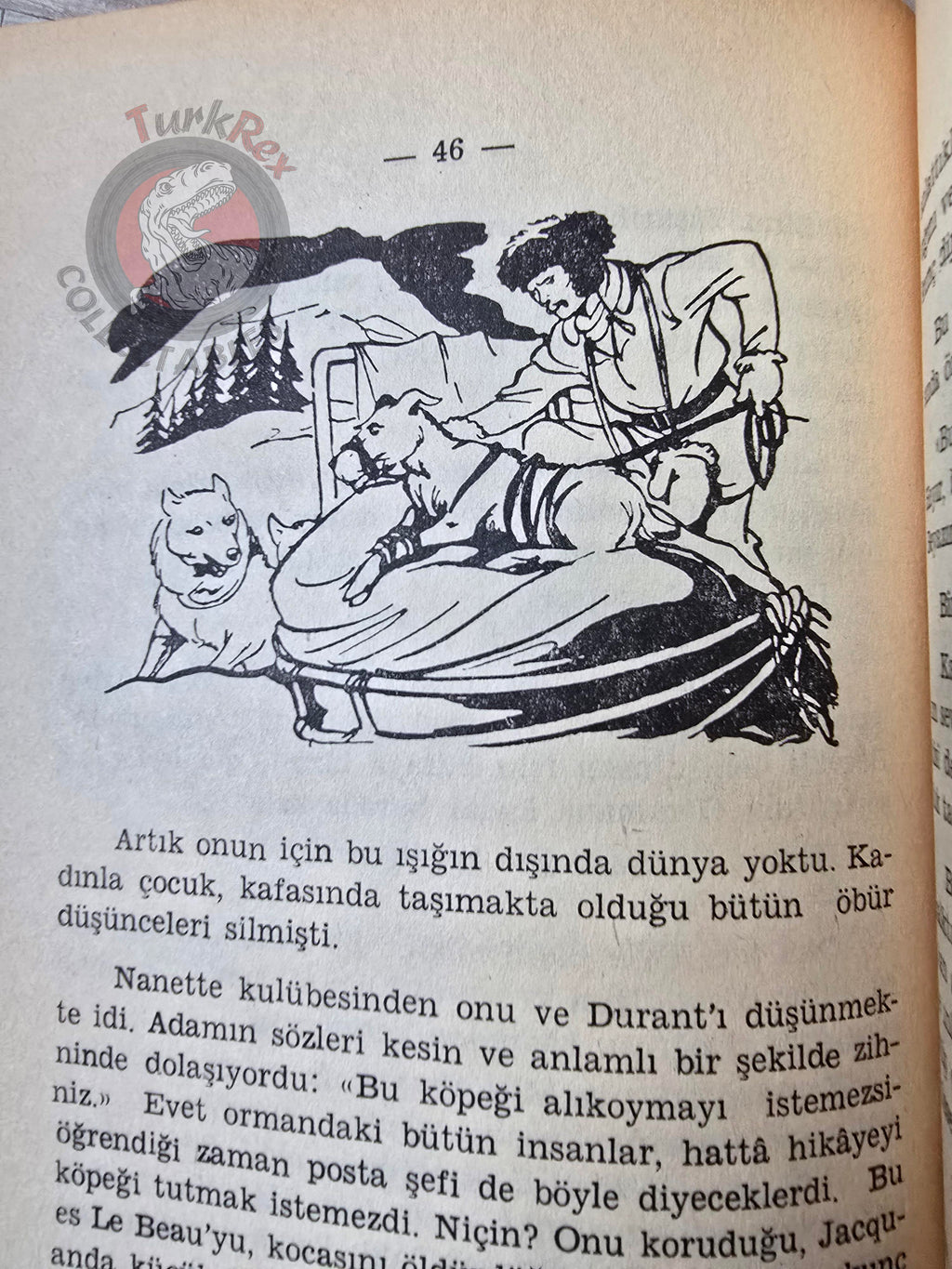 James Oliver Curwood – Kazan, The Wolf Hunters 1970 Turkish Book Turkey Illustrated