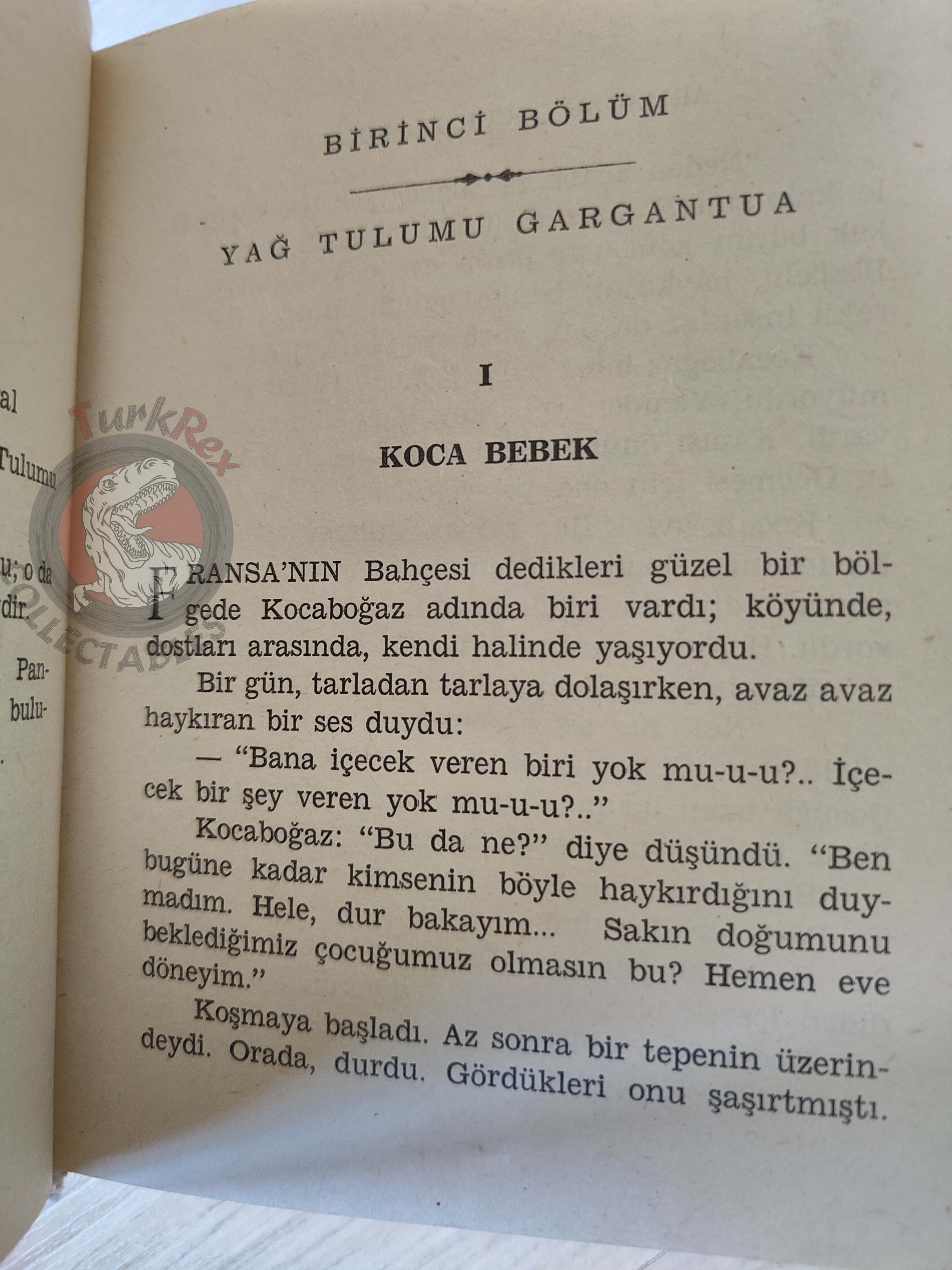 François Rabelais – Gargantua and Pantagruel 1974 HC/DJ Turkish Book Turkey Illustrated