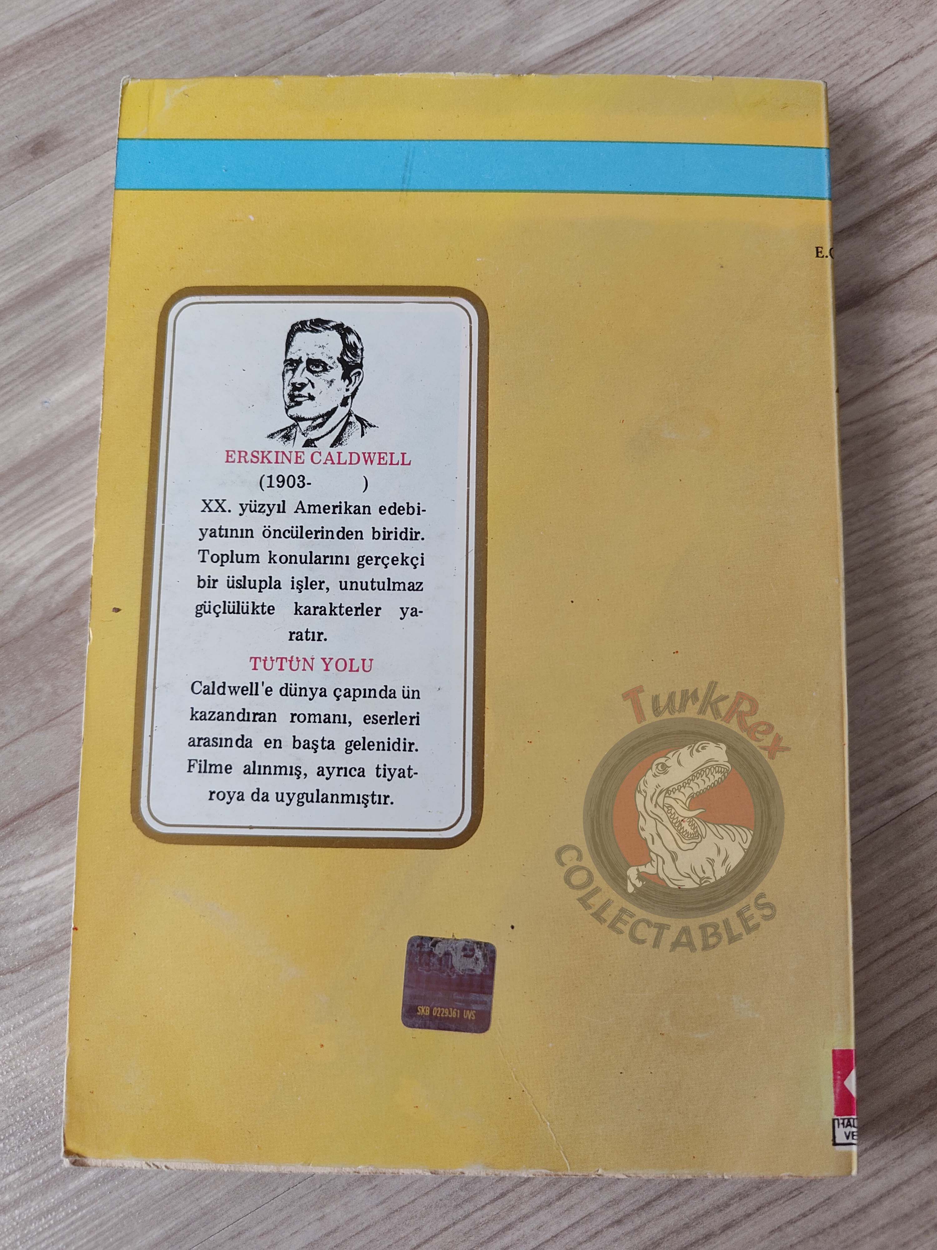 Erskine Caldwell – Tobacco Road 1981 Turkish Book Turkey