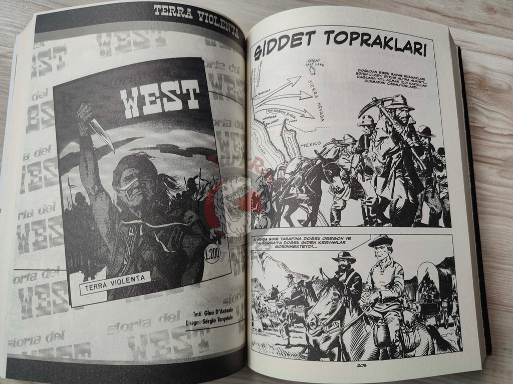 Storia del West Vol #6 La Lunga Cavalcata Turkish Comic Turkey #21 #22 #23 #24