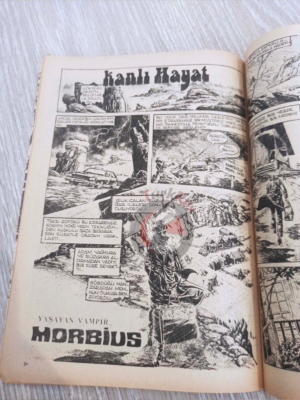 Vampirella #7 1976 Turkish Comic Turkey Warren Publishing cover #33 #17 Morbius