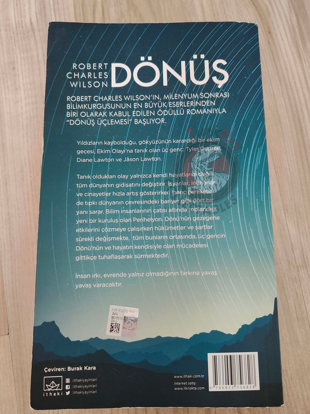 Robert Charles Wilson – Spin 2019 Turkish Book Turkey Spin Trilogy