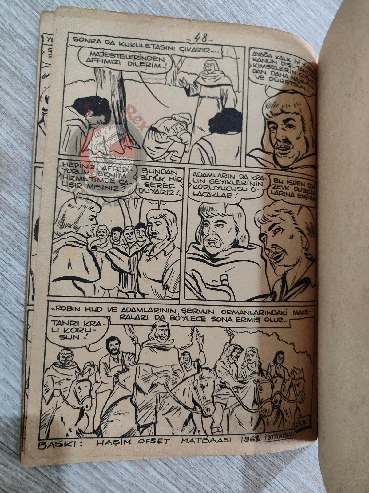 Robin Hood 1962 Turkish Comic Turkey Classics Illustrated
