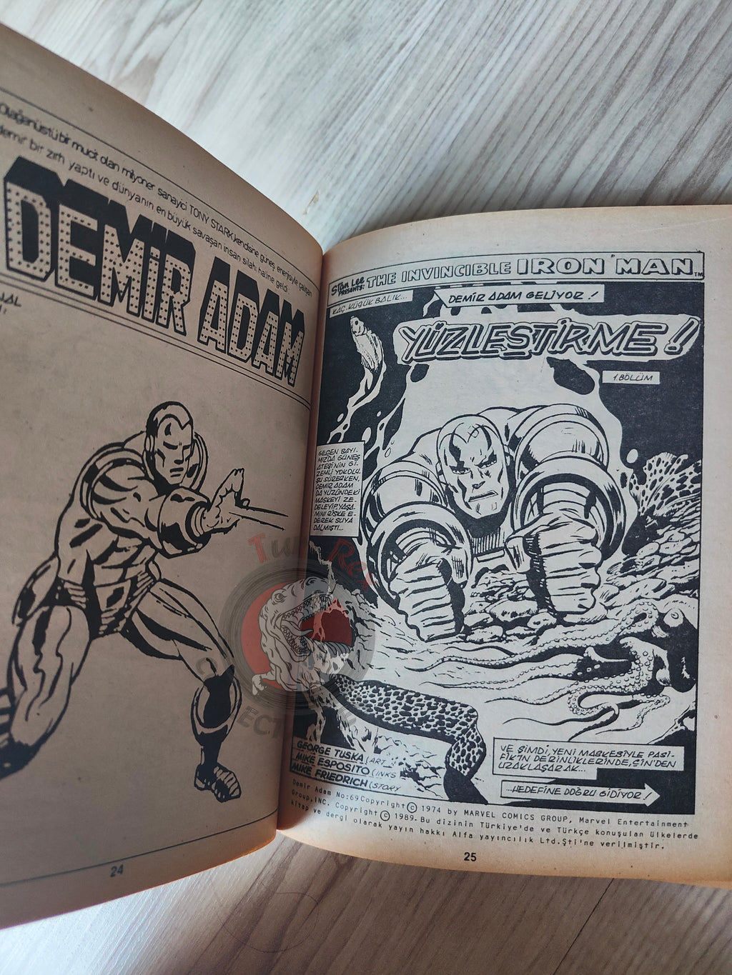 Iron Man #1 Demir Adam 1989 Turkish Comic Turkey #68 #69 #70 #71