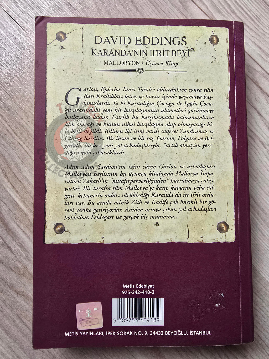 David Eddings – The Malloreon 3: Demon Lord of Karanda 2003 1st Turkish Book Turkey